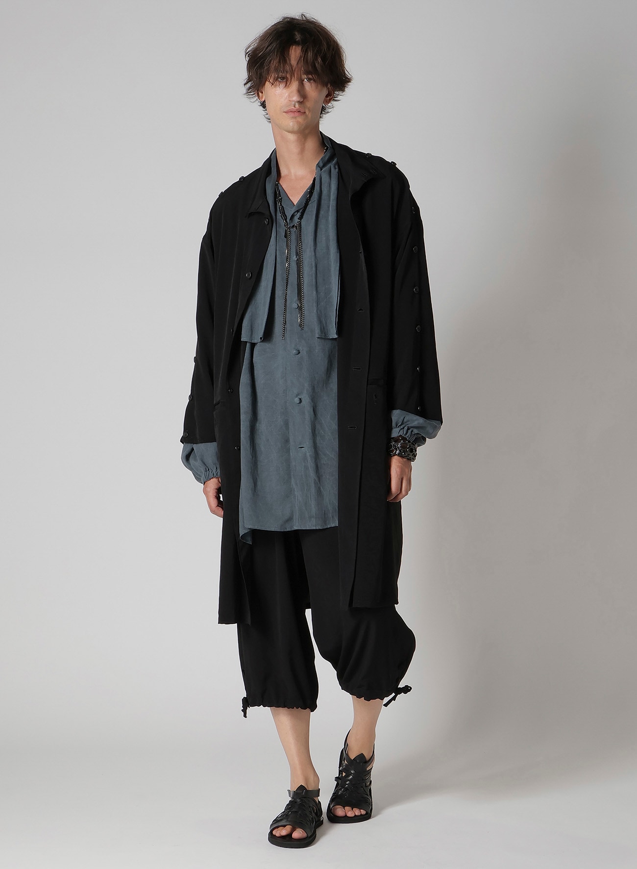 TA TUXEDO COIN POCKET HEM OPEN PANTS