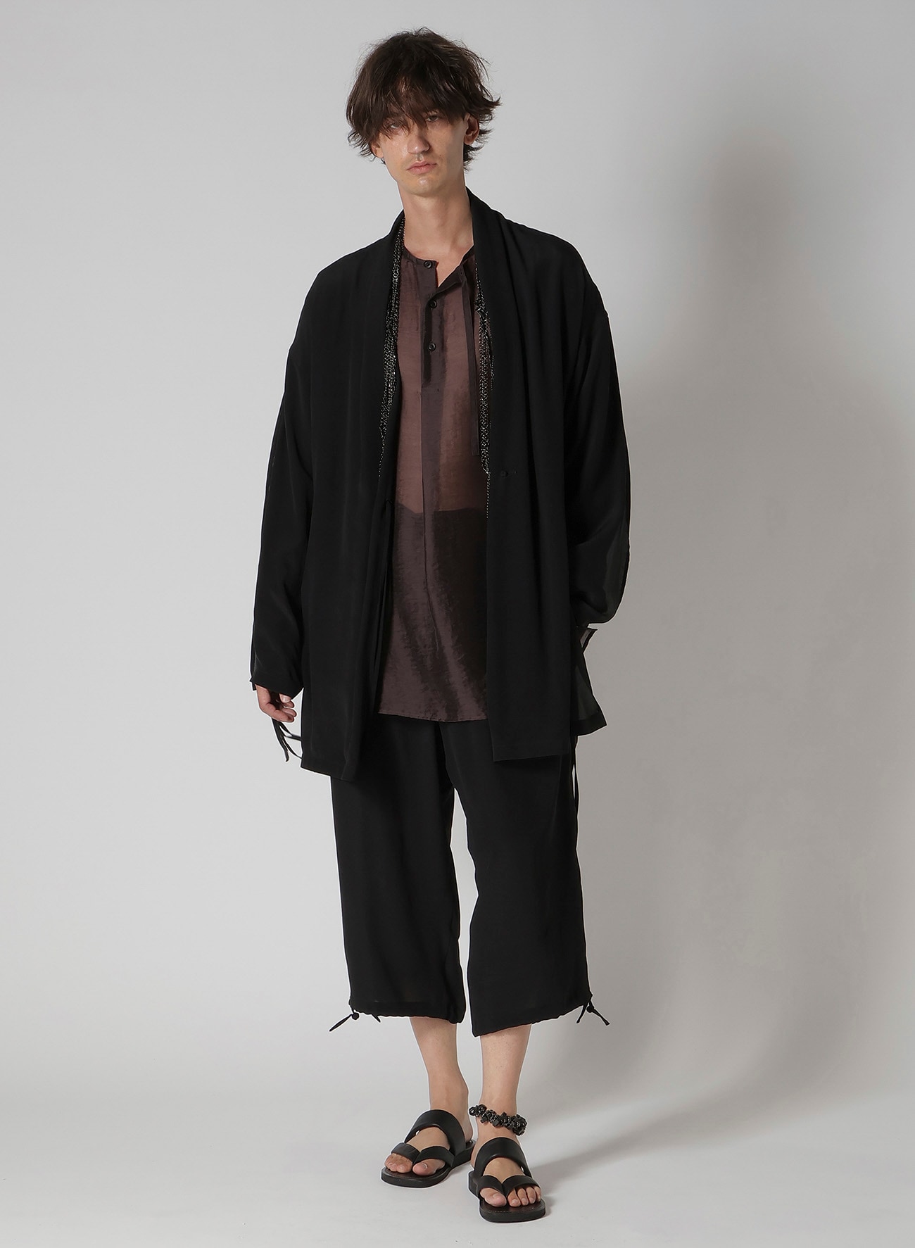 CREPE DE CHINE CHINA STRING PANTS