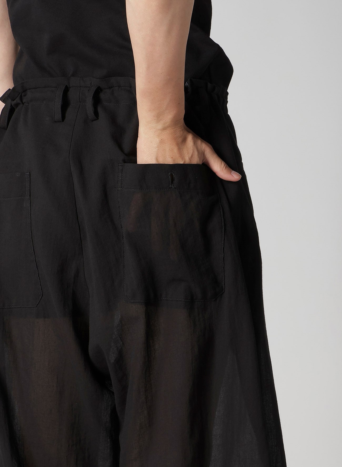 COTTON CIFFON CHINA BUTTON PANTS