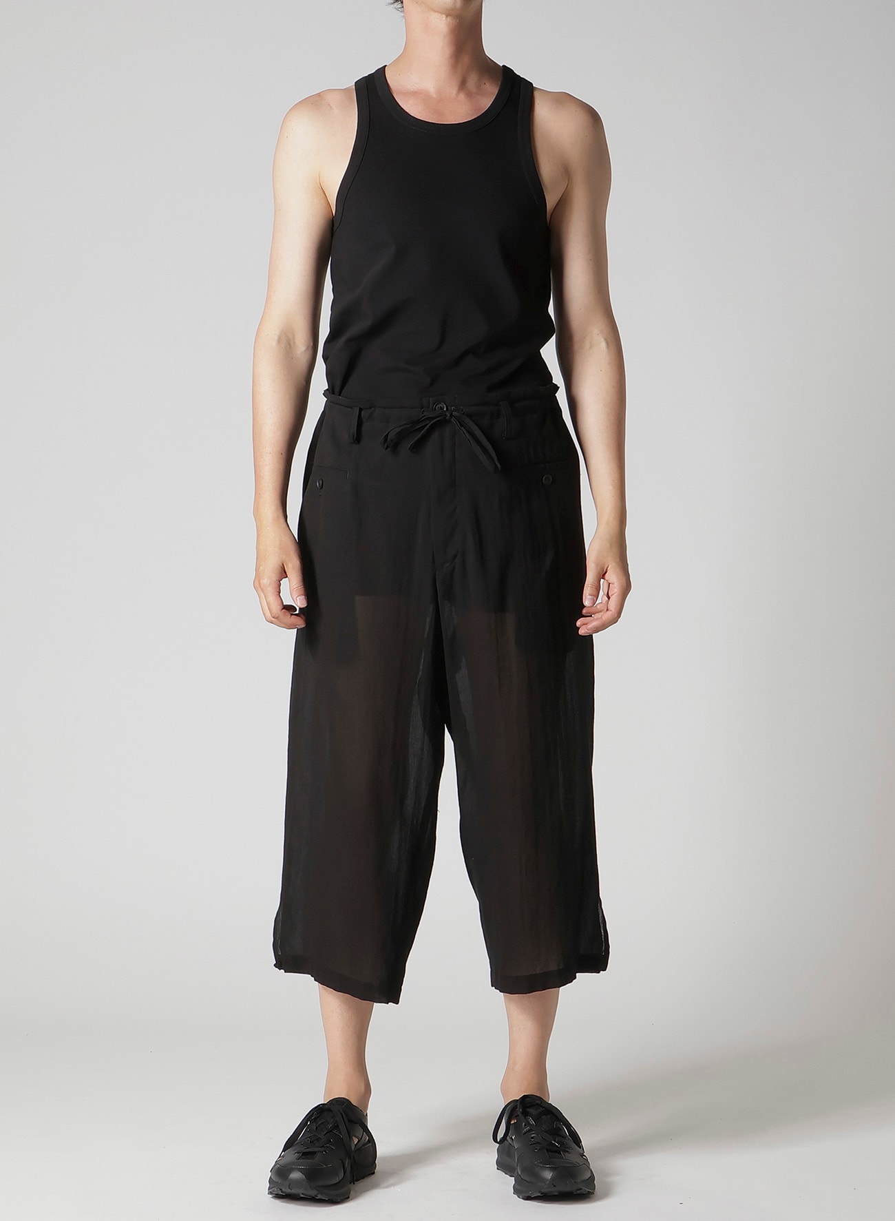 COTTON CIFFON CHINA BUTTON PANTS