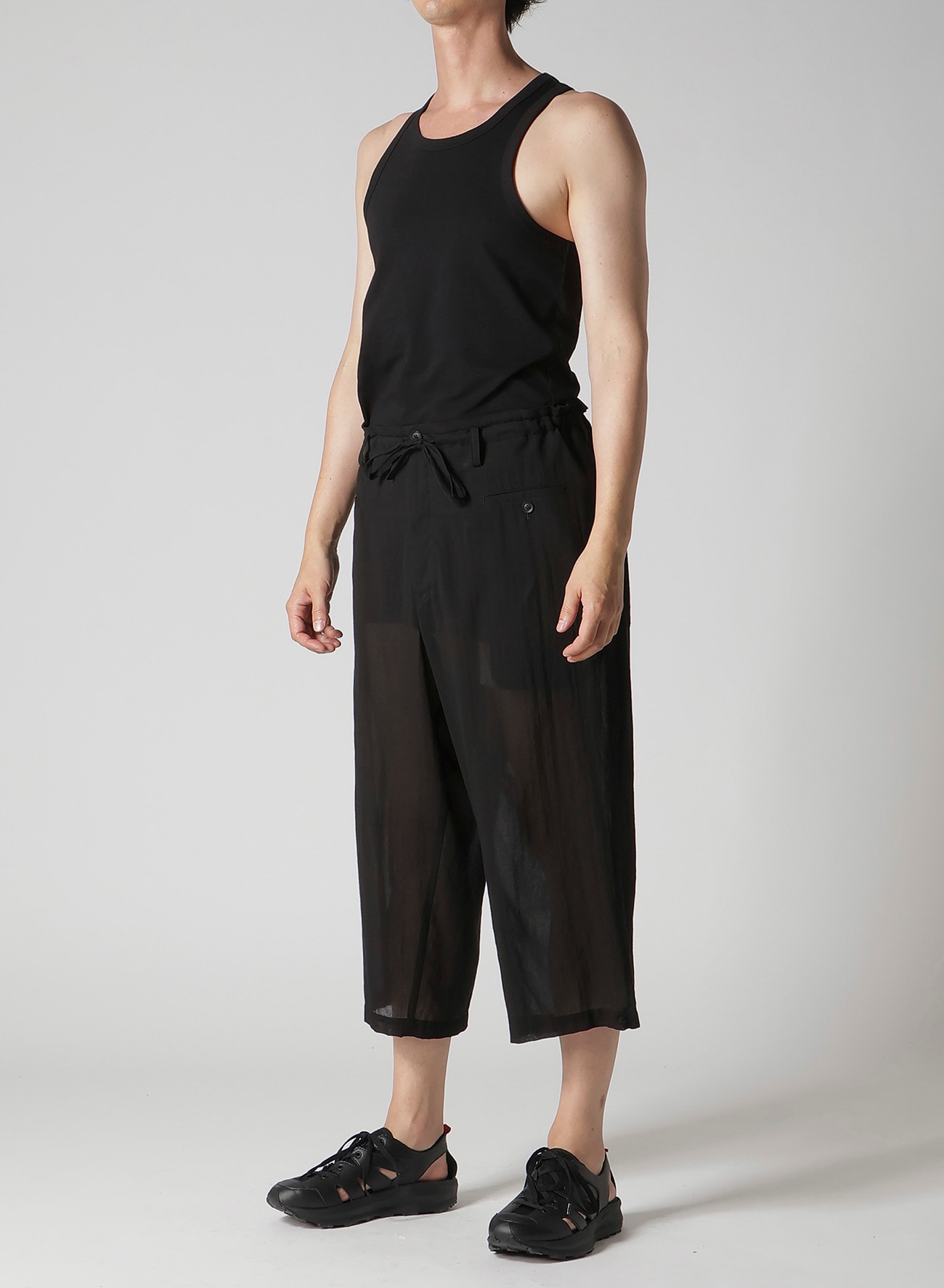 COTTON CIFFON CHINA BUTTON PANTS