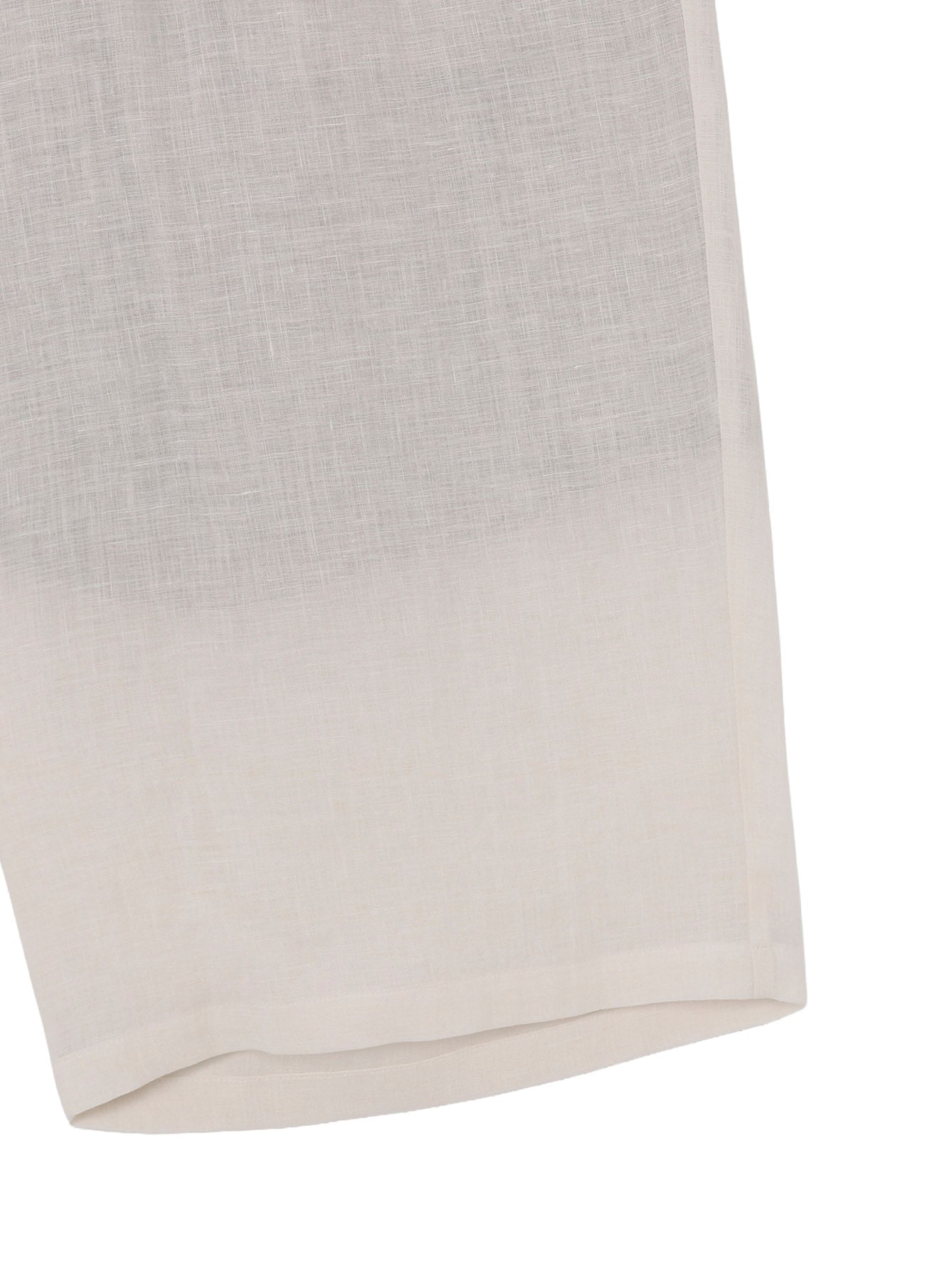 BLUE COMME RIGHT FRINT HEM MESSAGE PANTS