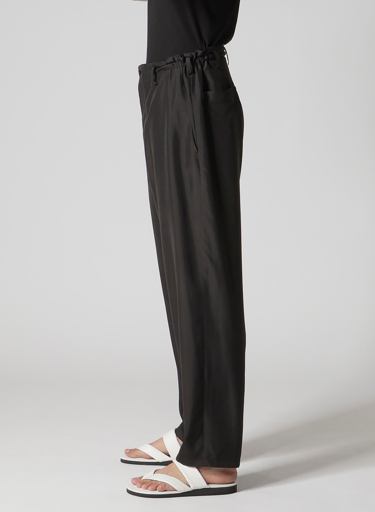 SILK HABUTAE DESIGNED BOX POCKET PANTS