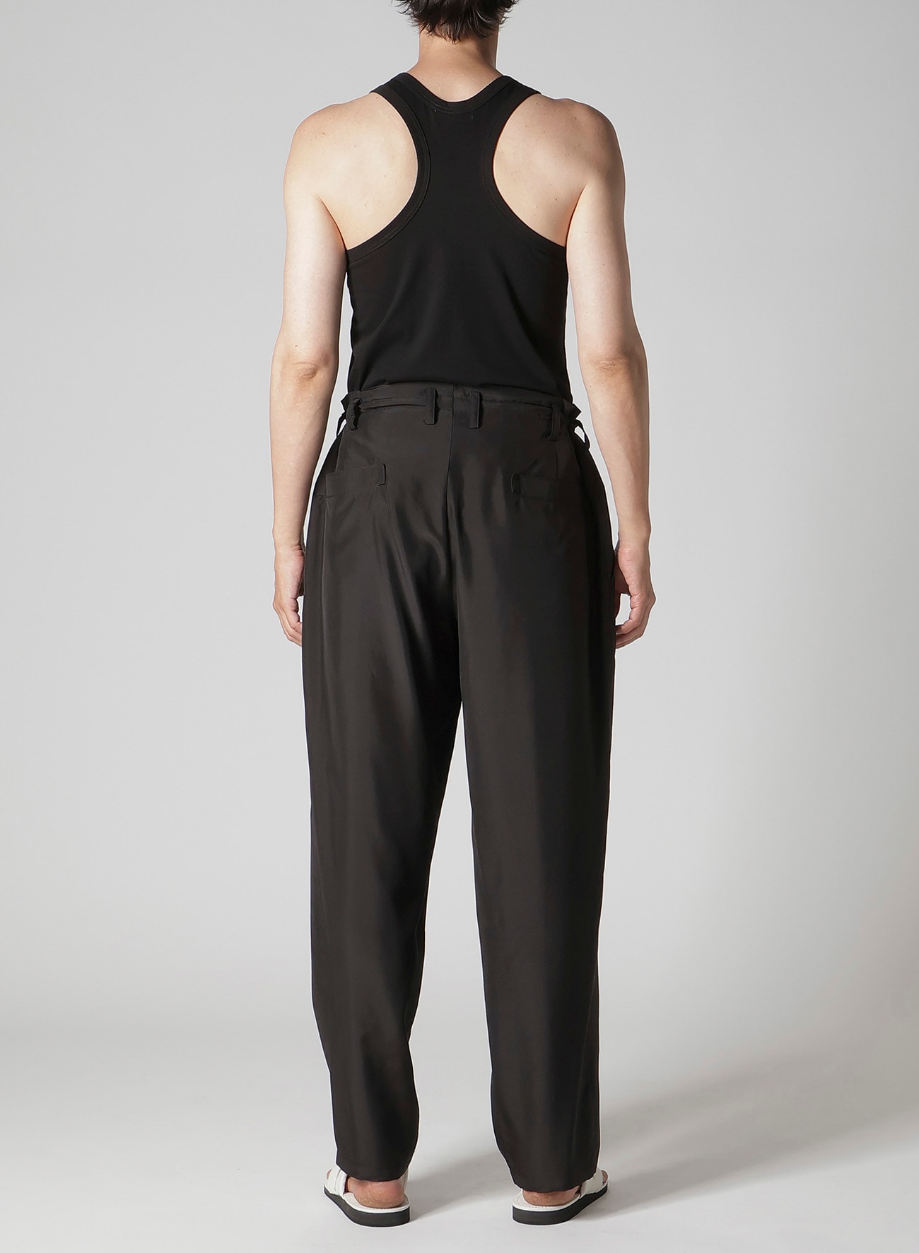 SILK HABUTAE DESIGNED BOX POCKET PANTS