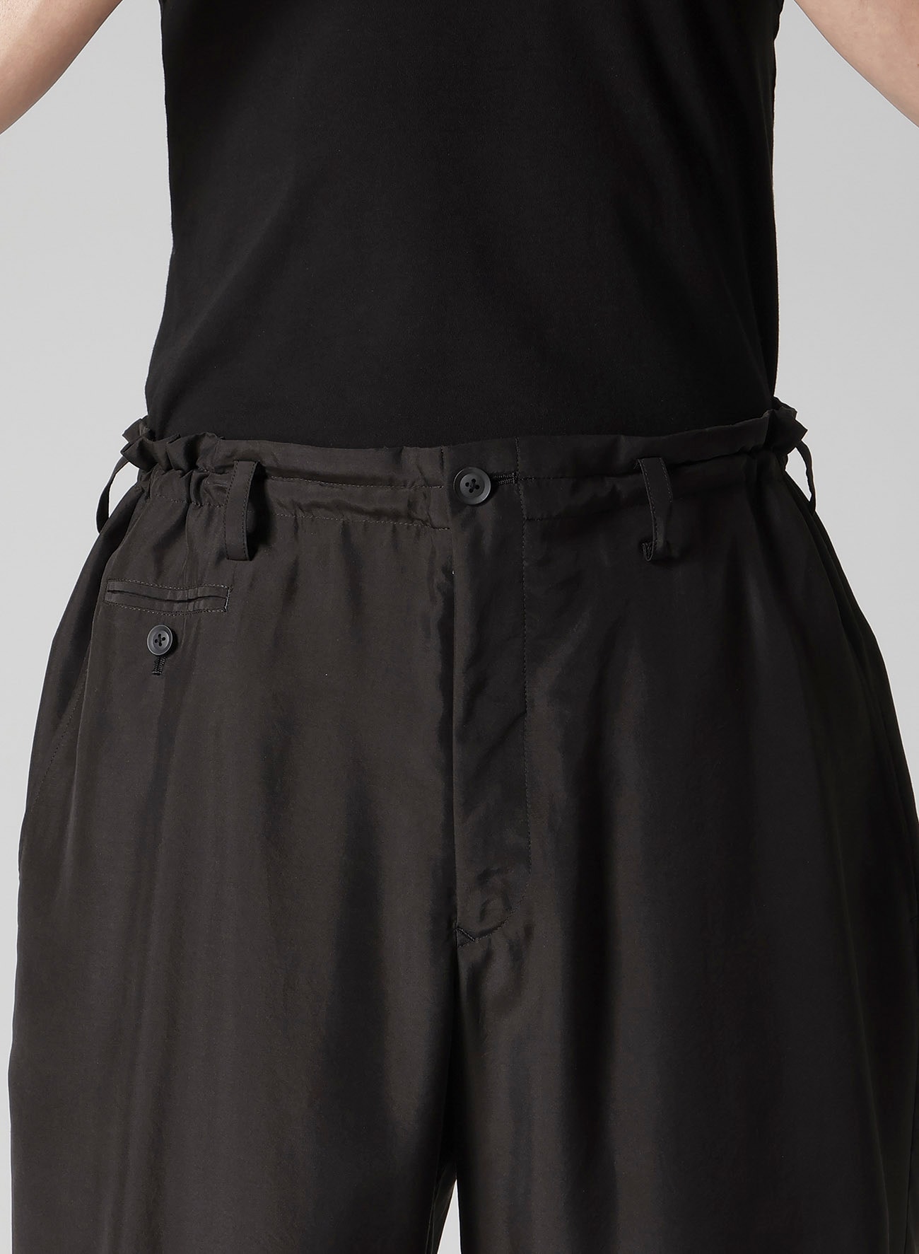 SILK HABUTAE DESIGNED BOX POCKET PANTS