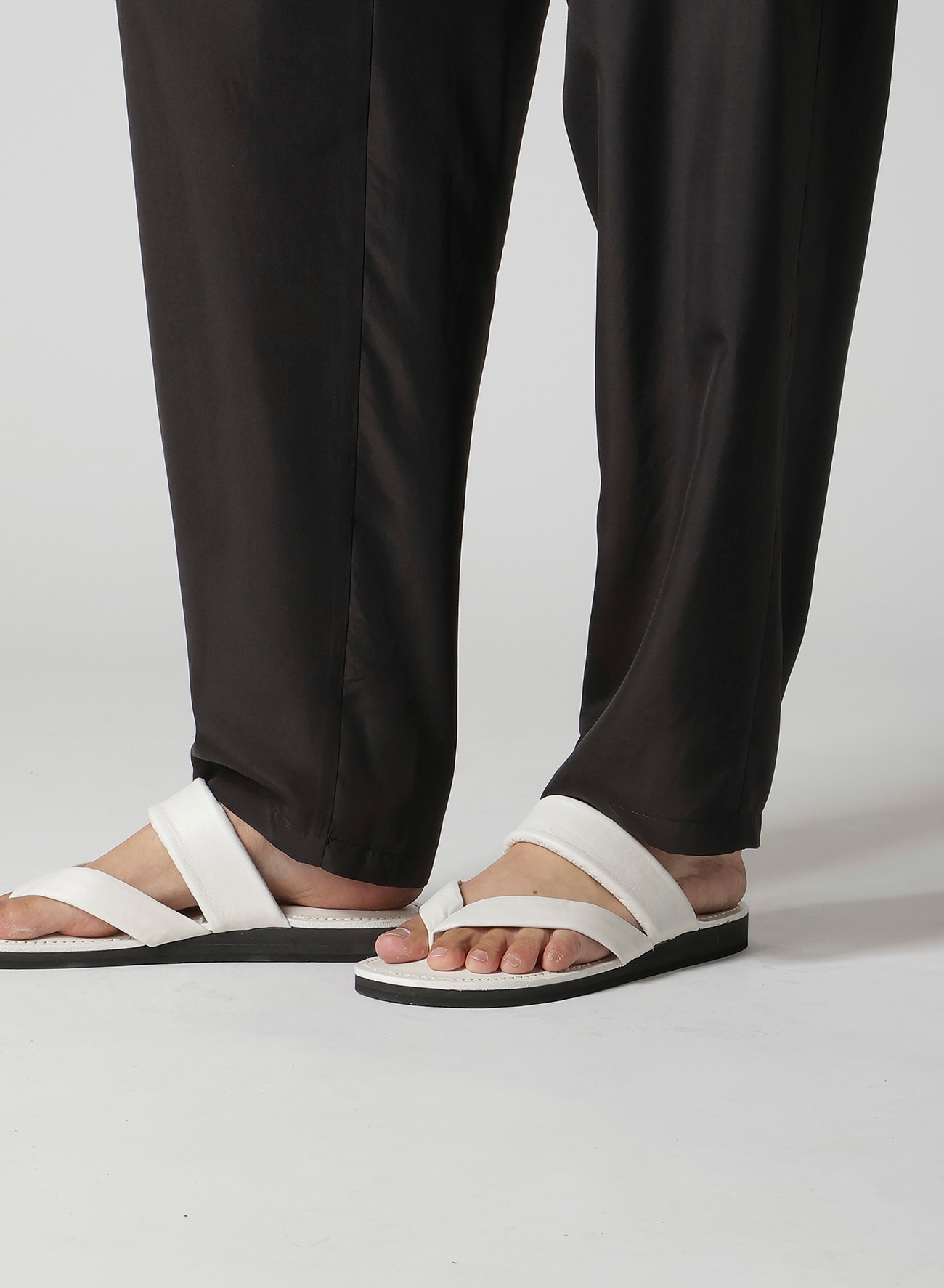 SILK HABUTAE DESIGNED BOX POCKET PANTS