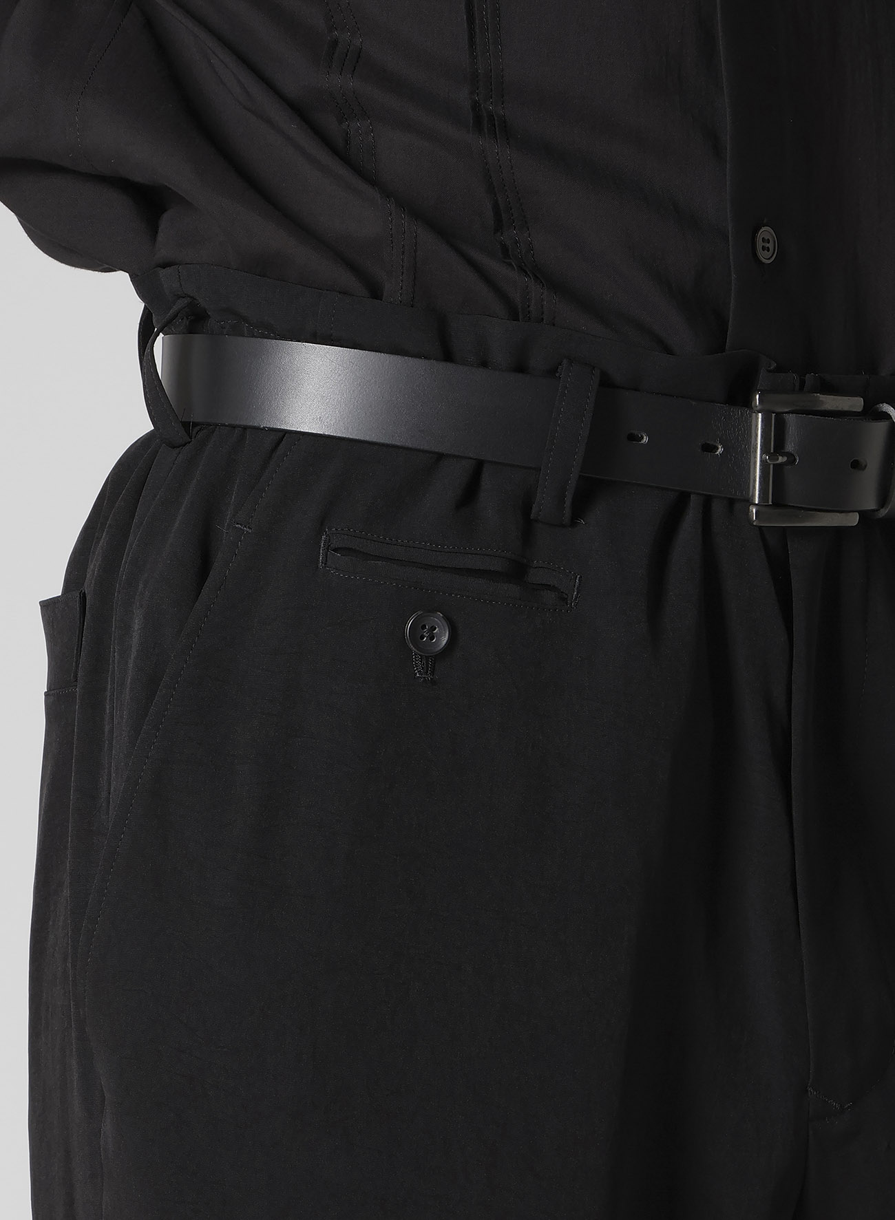 TA TUXEDO DESIGNED BOX POCKET PANTS