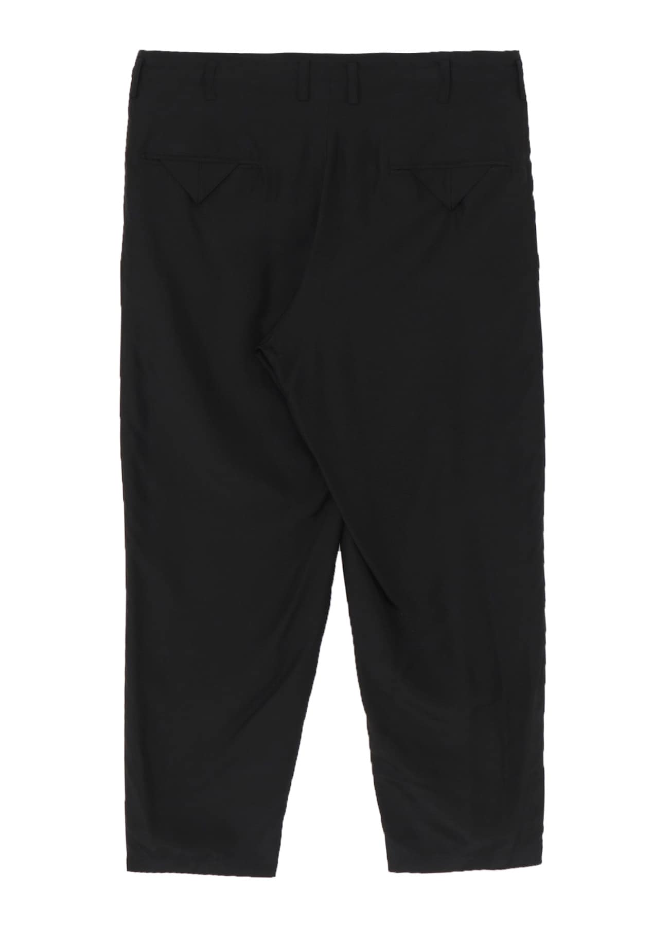 SILK HABUTAE TRIANGLE TAB SLIM PANTS