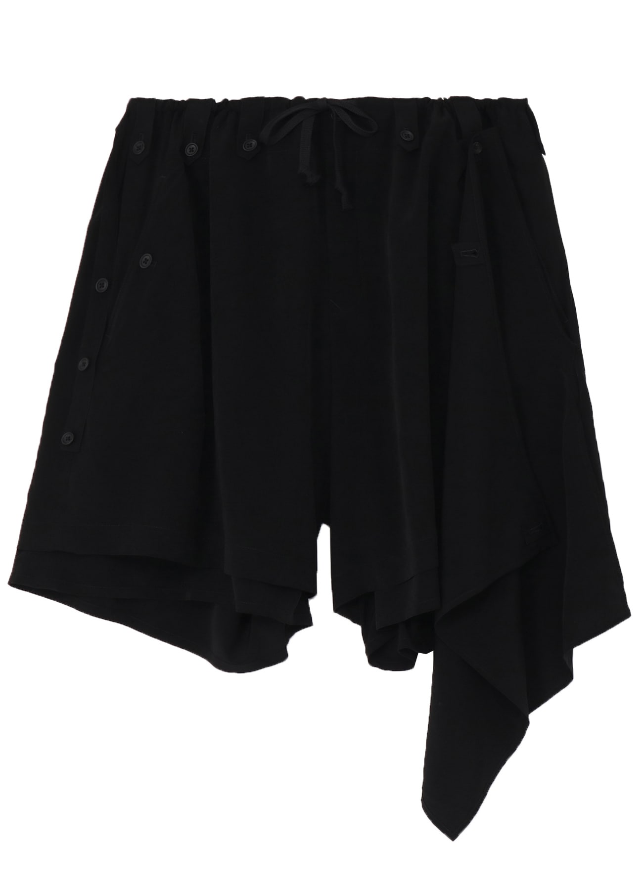 TA TUXEDO DRAPE PANEL ATTACHED SHORT PANTS