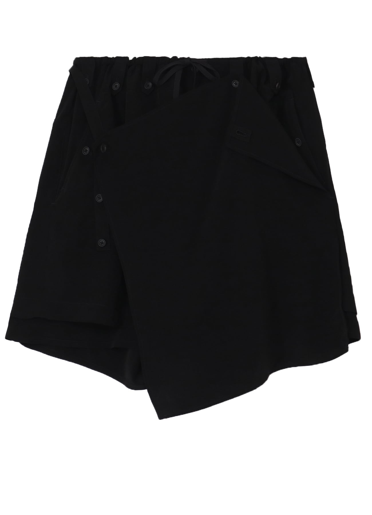 TA TUXEDO DRAPE PANEL ATTACHED SHORT PANTS