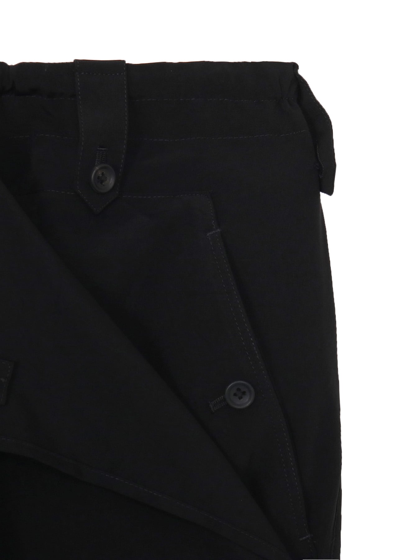 TA TUXEDO DRAPE PANEL ATTACHED SHORT PANTS