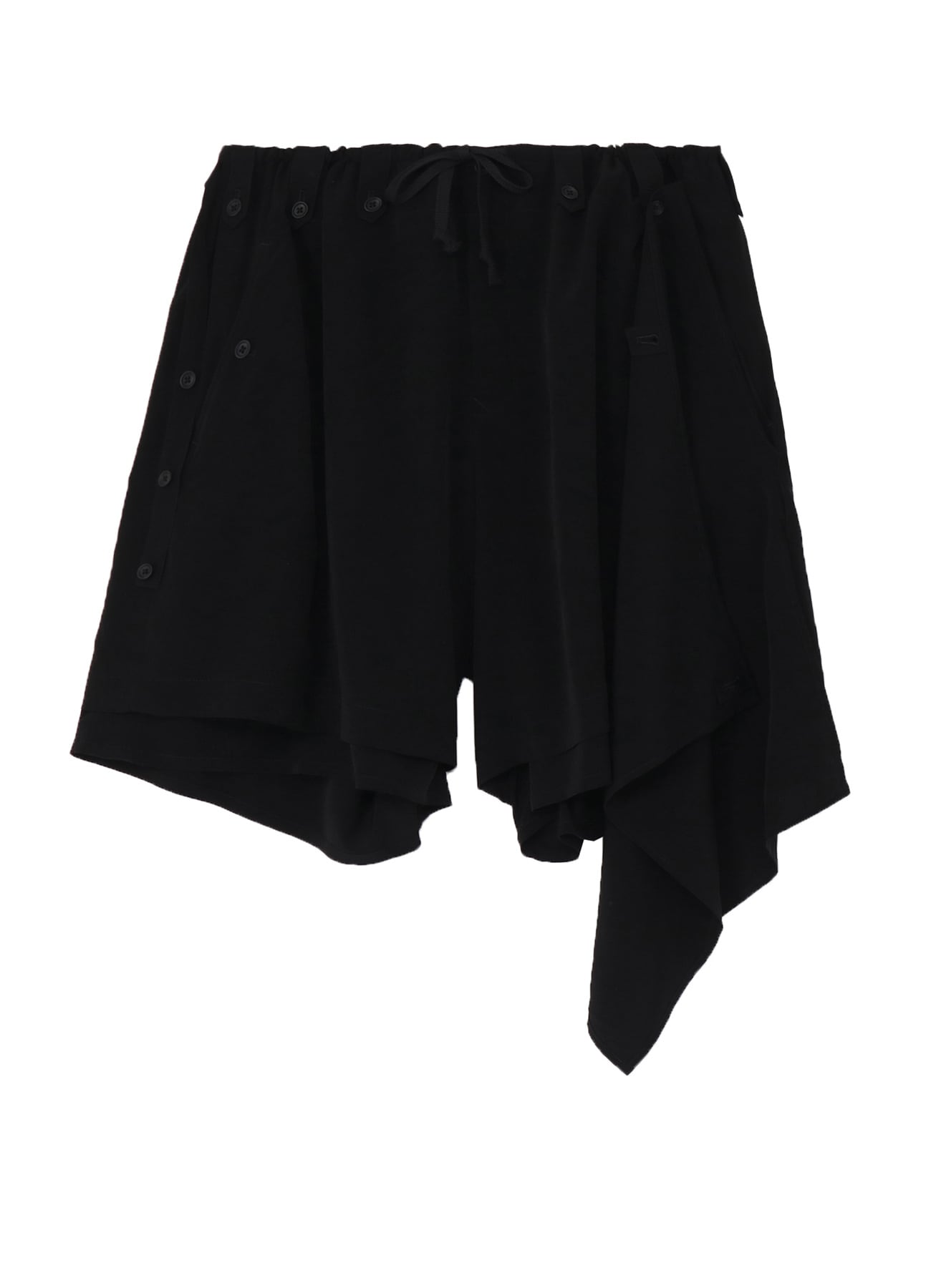 TA TUXEDO DRAPE PANEL ATTACHED SHORT PANTS