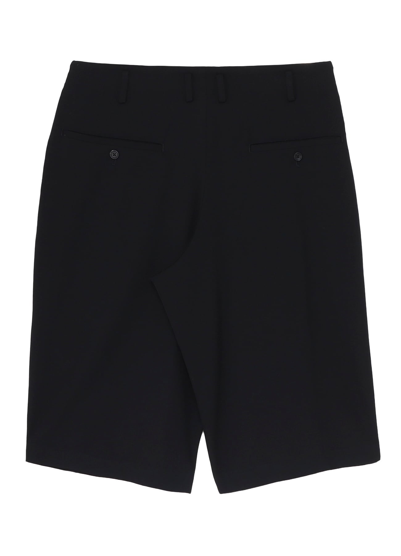 WOOL GABARDINE GATHER SHORT PANTS