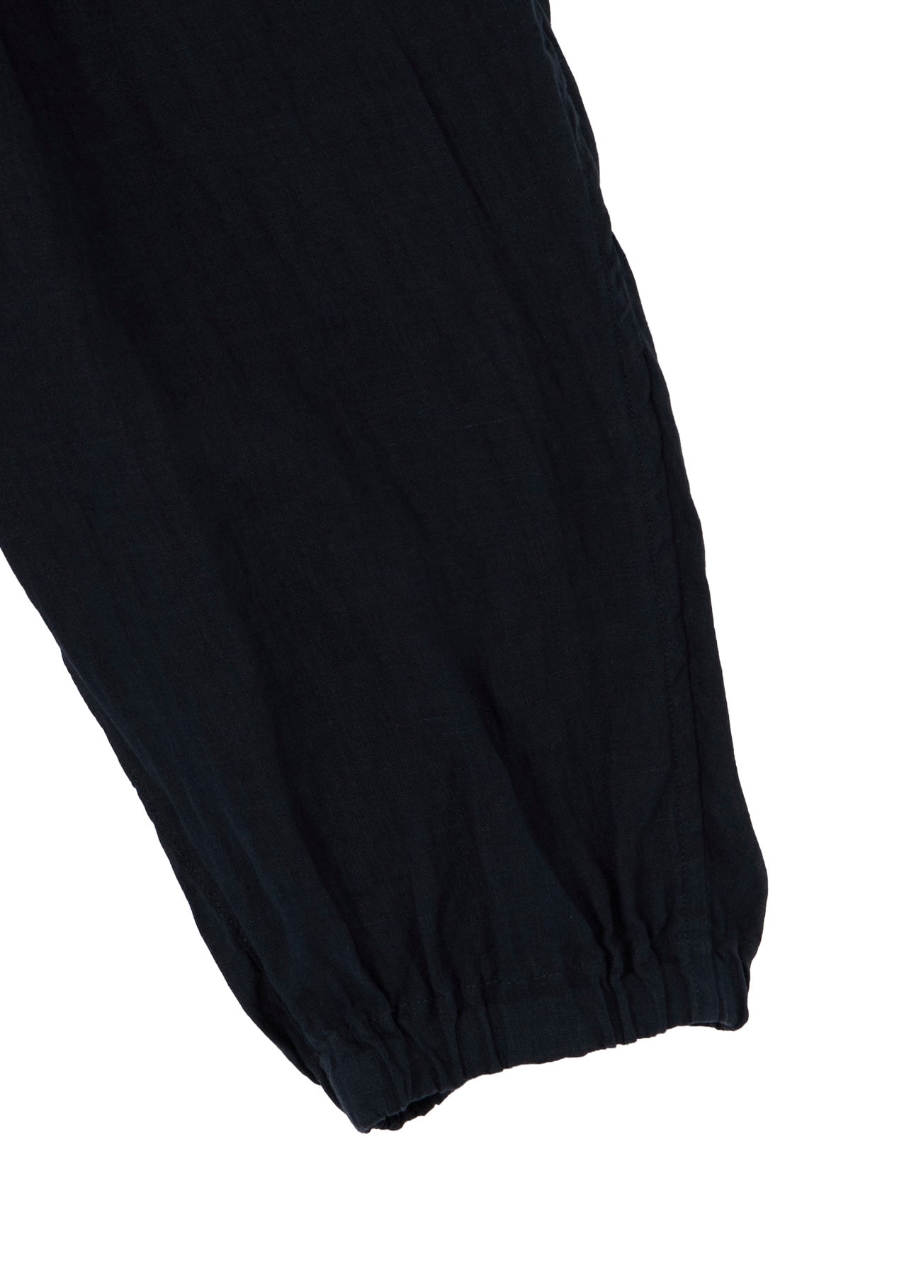 GARMENT-DYED LINEN SIDE TUCK POCKET PANTS