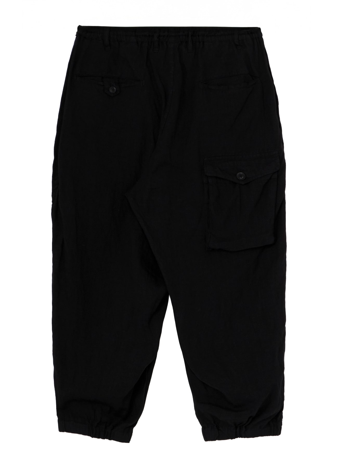 GARMENT-DYED LINEN SIDE TUCK POCKET PANTS