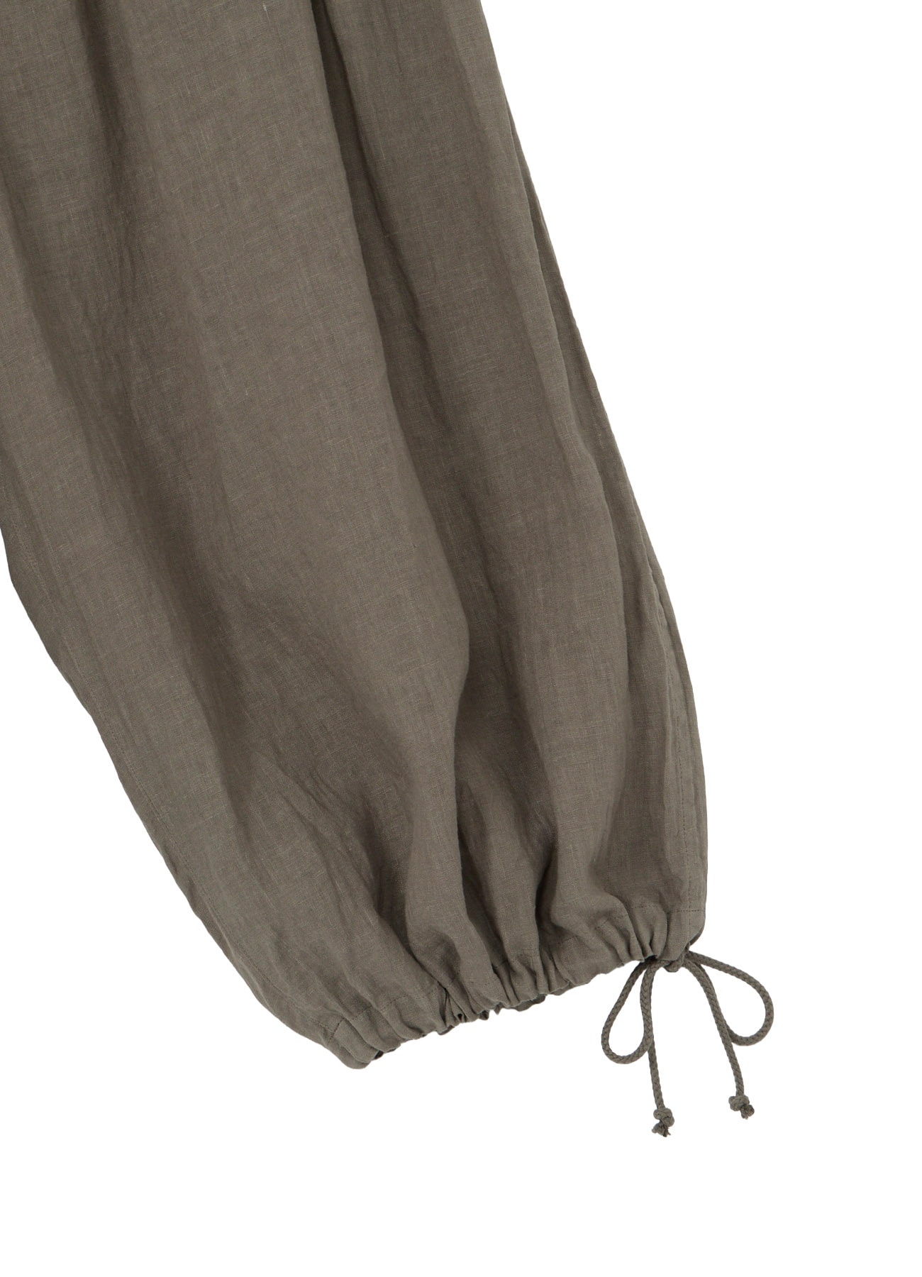 GARMENT-DYED LINEN BALLOON PANTS
