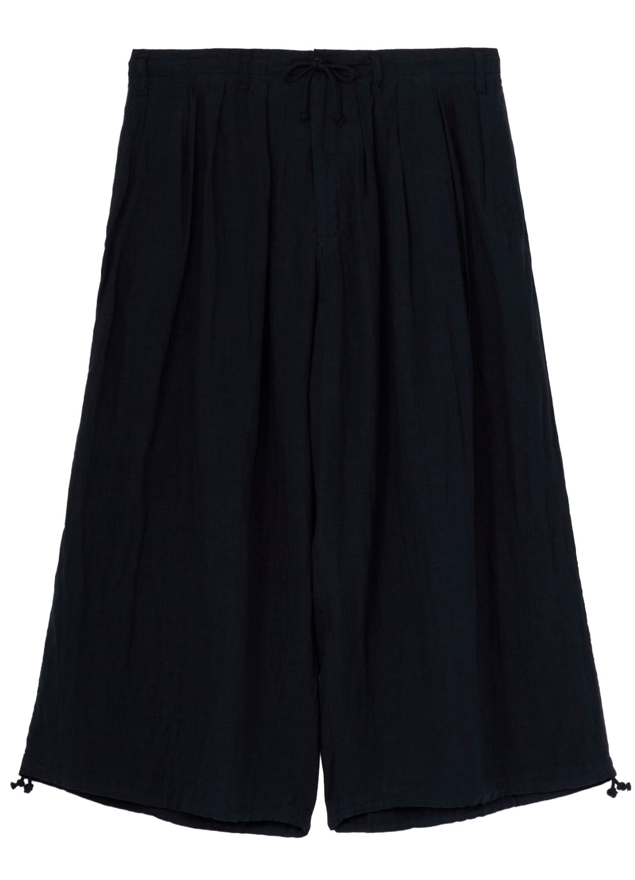 GARMENT-DYED LINEN BALLOON PANTS