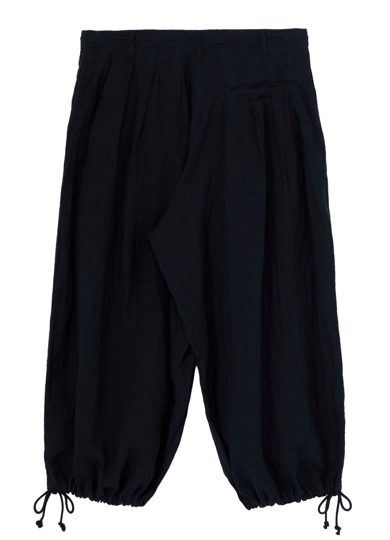 GARMENT-DYED LINEN BALLOON PANTS