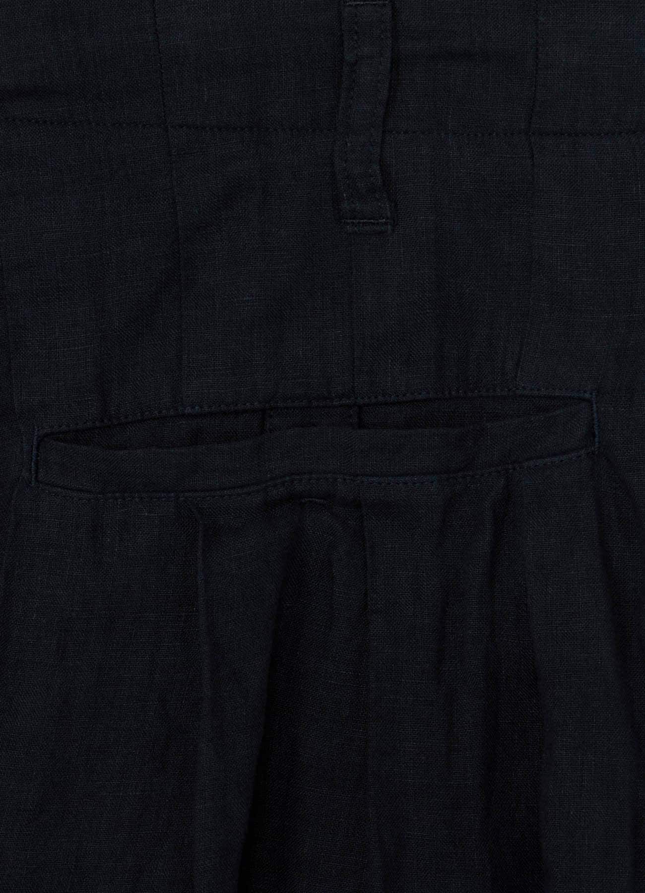 GARMENT-DYED LINEN BALLOON PANTS