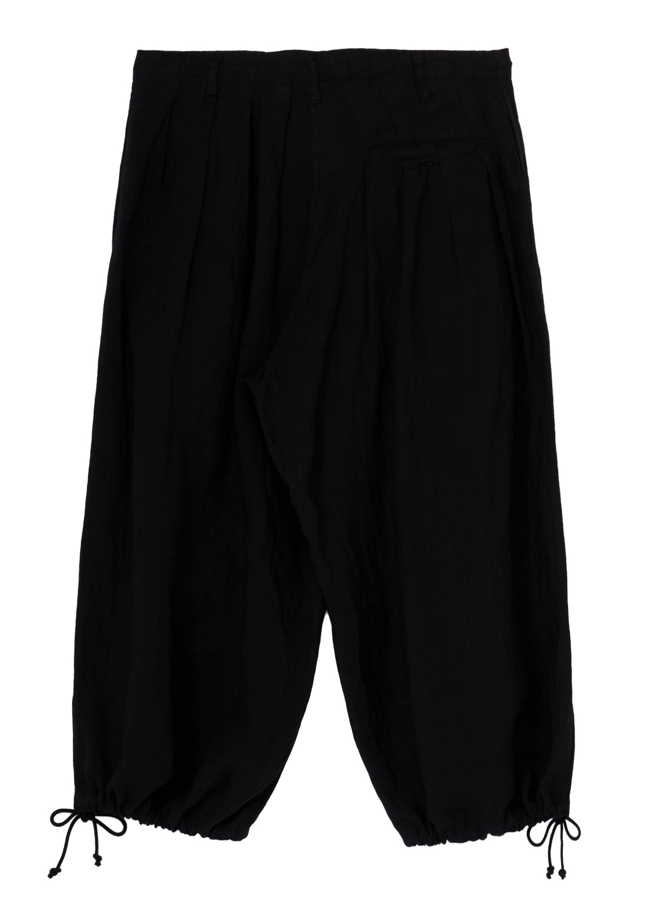 GARMENT-DYED LINEN BALLOON PANTS