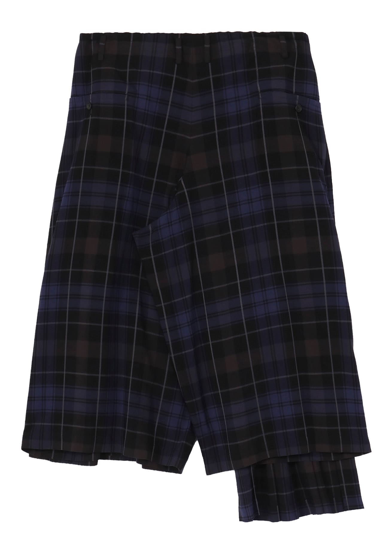 <PIECE UNIQUE>RY PLAID PLEATS PANEL PANTS