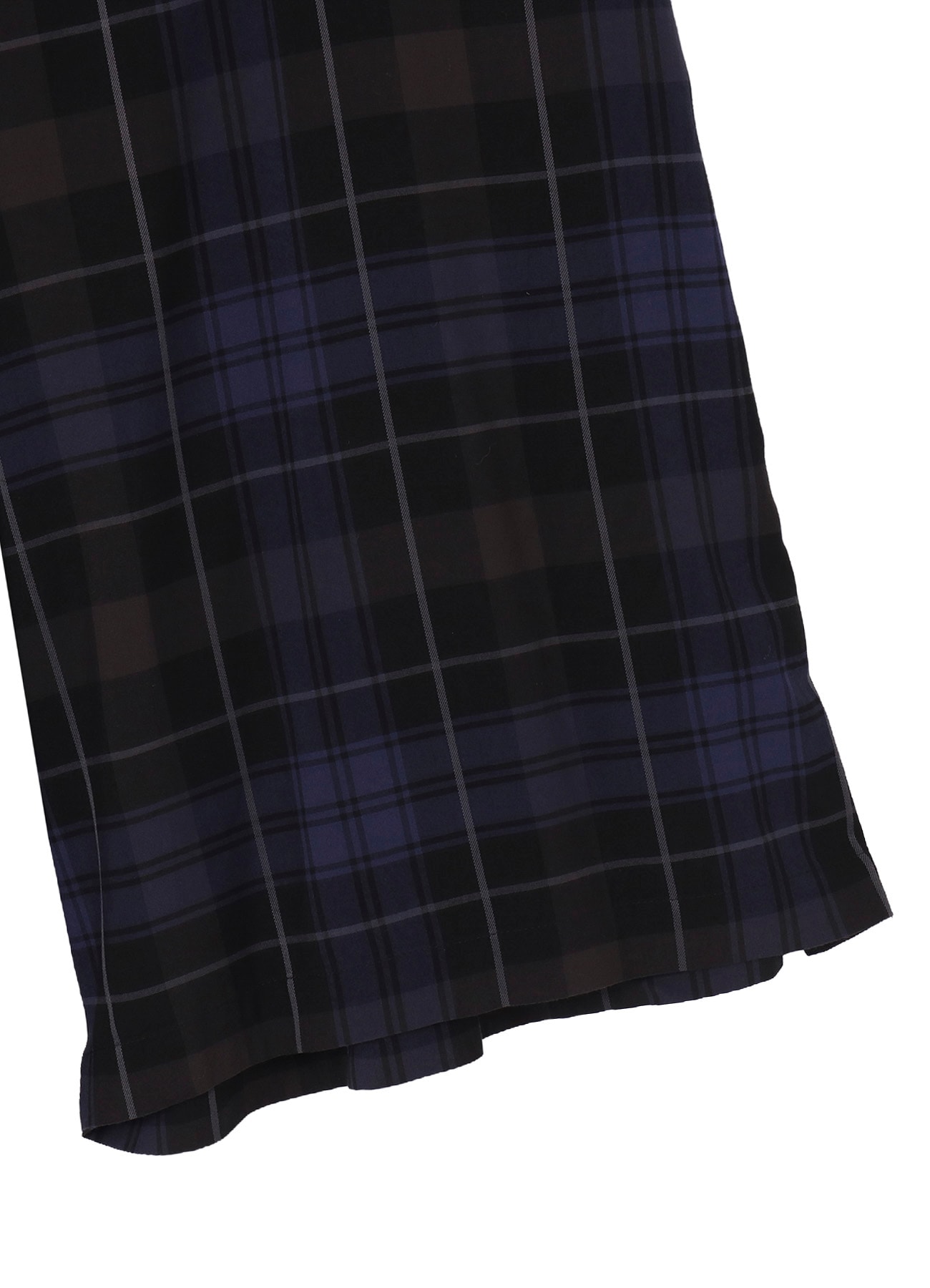 <PIECE UNIQUE>RY PLAID PLEATS PANEL PANTS