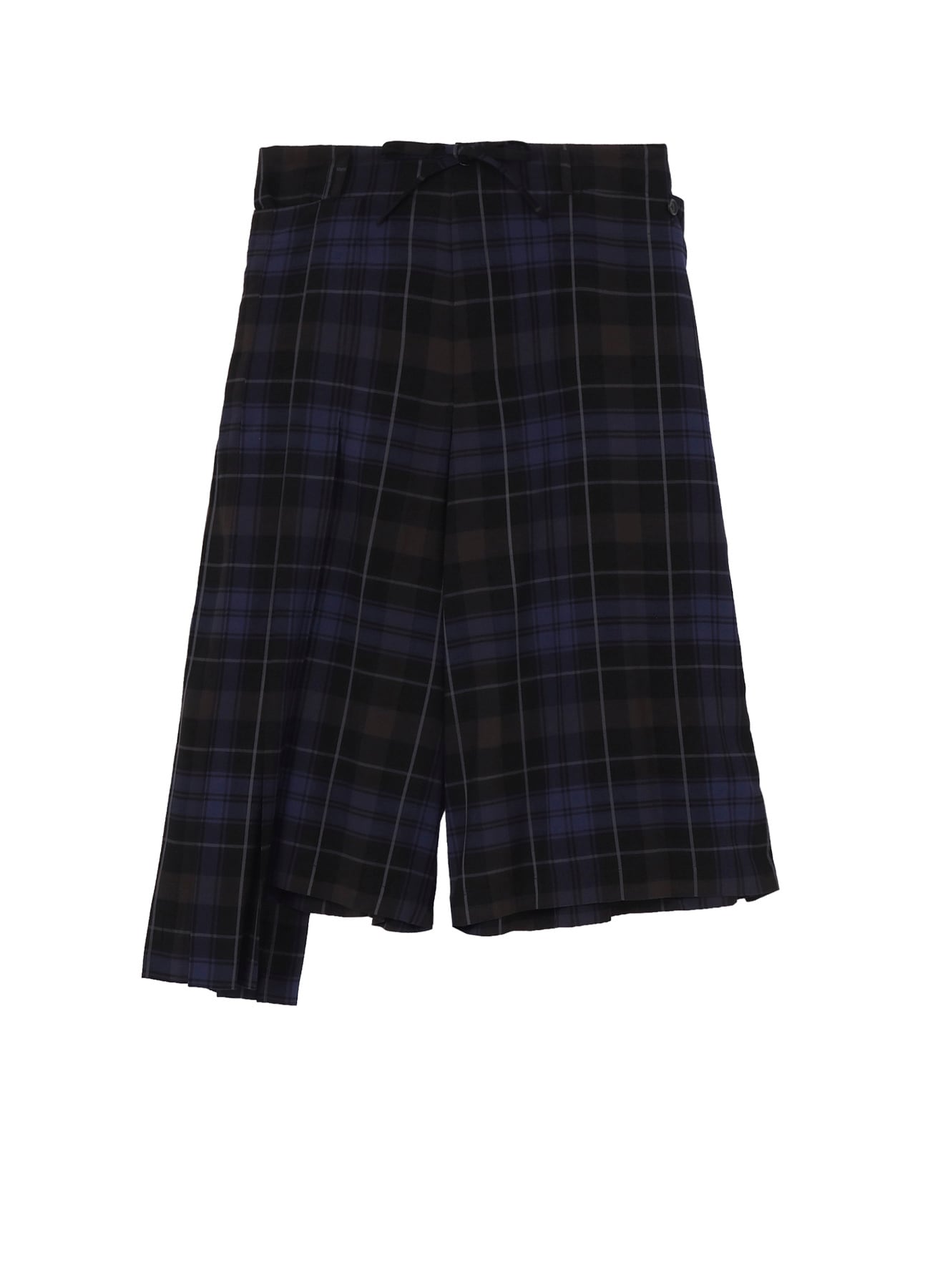 <PIECE UNIQUE>RY PLAID PLEATS PANEL PANTS