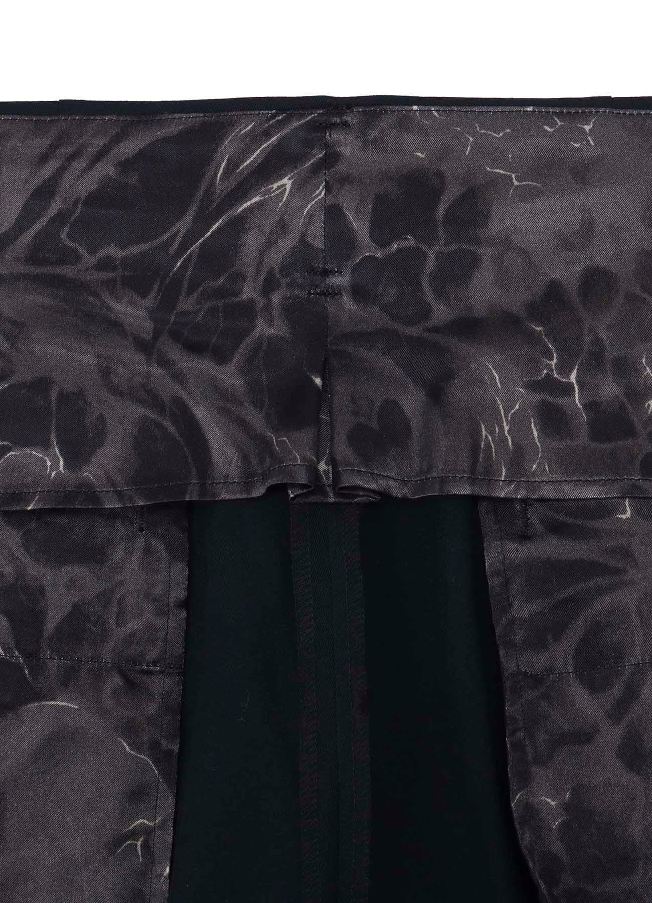 BROTHER WOOL GABARDINE PANTS SKULL