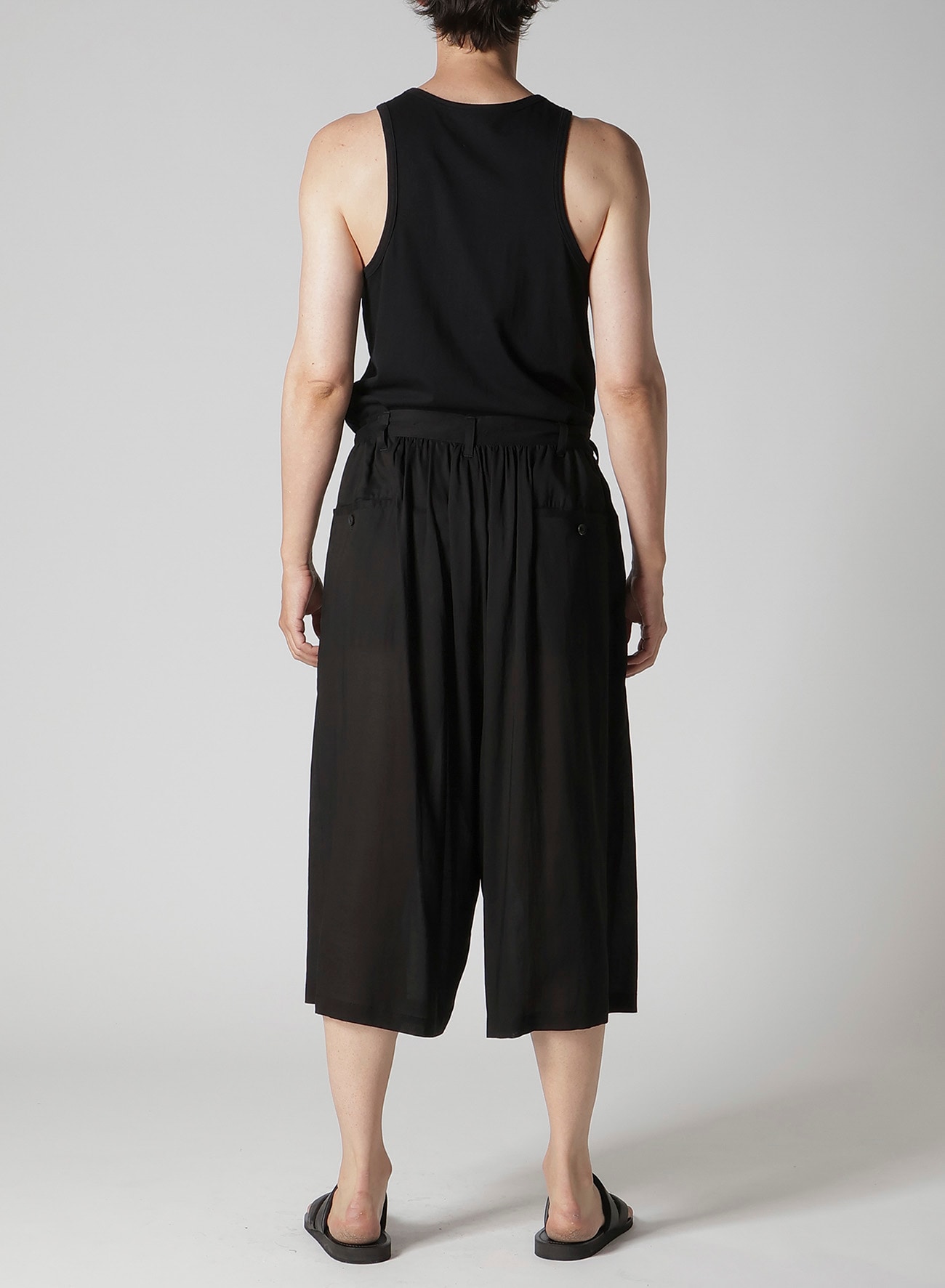 CELLULOSE BACK SIDE CUT OFF PANTS