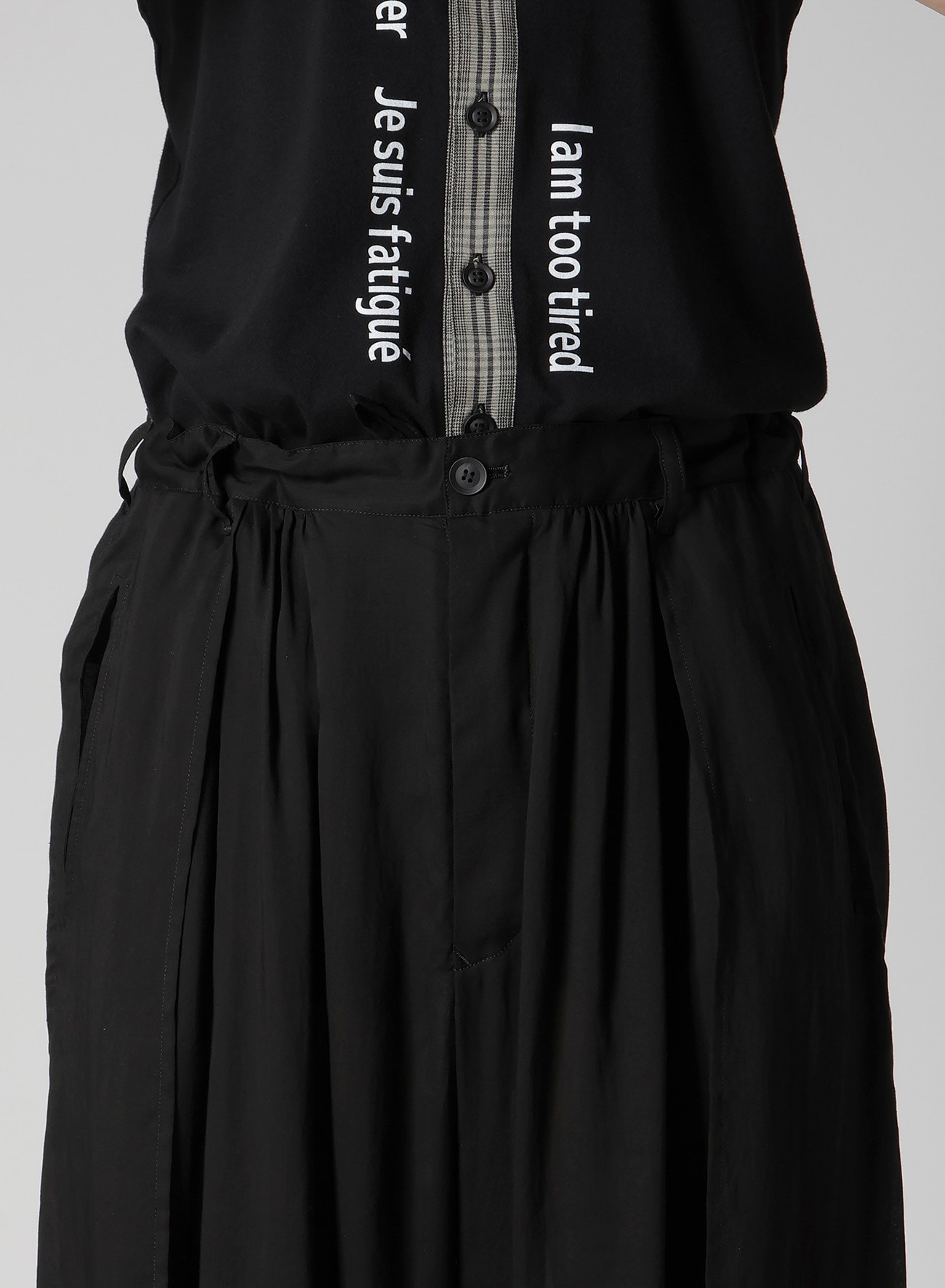 CELLULOSE BACK SIDE CUT OFF PANTS