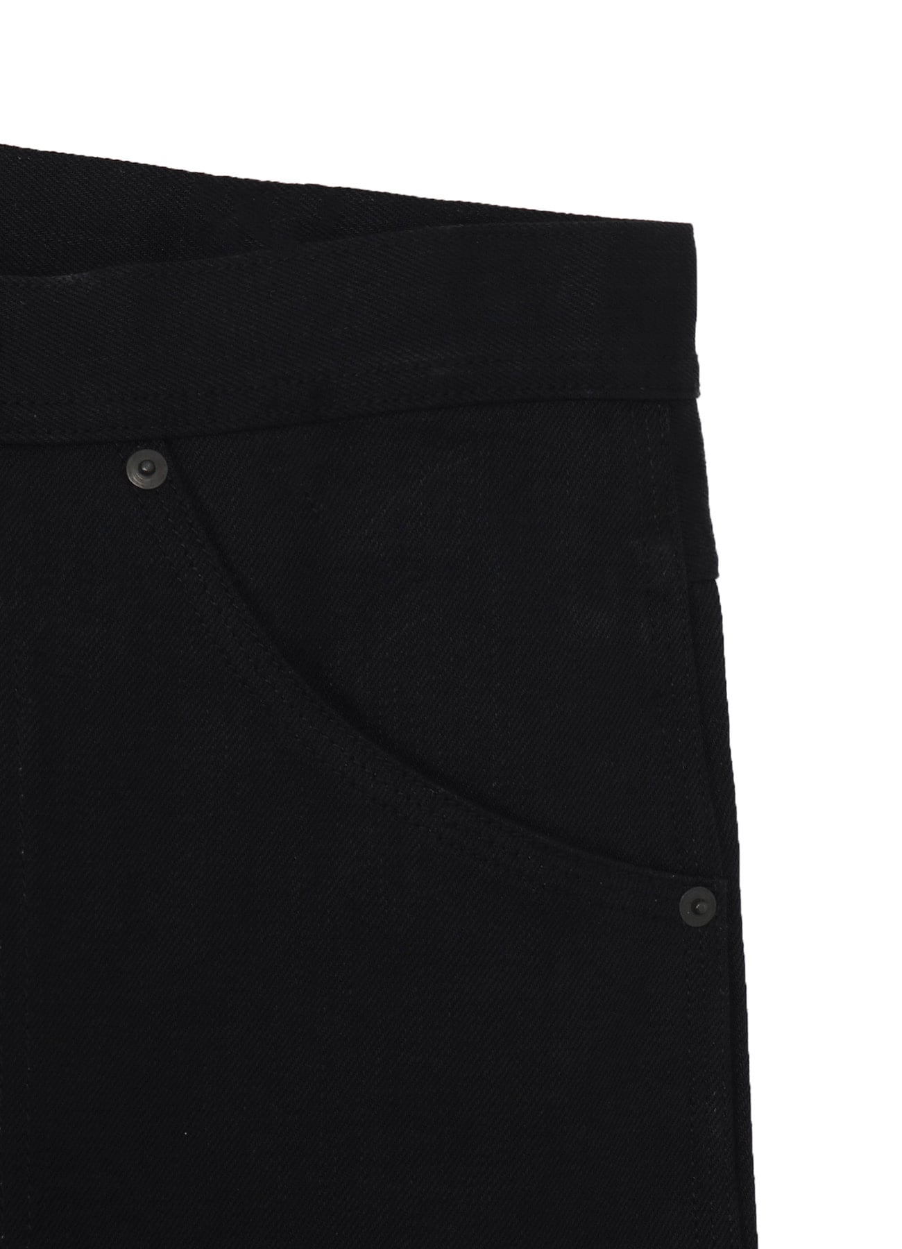 SELVEDGE DENIM BAKER PANTS BLACK