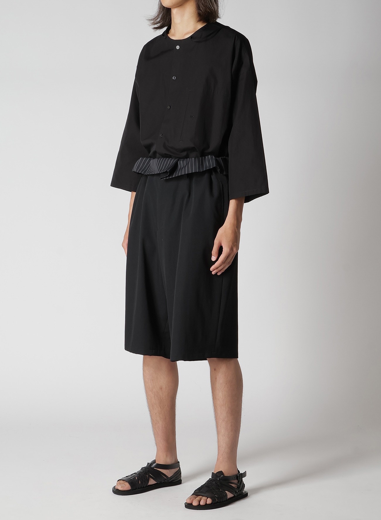 WOOL GABARDINE THAI PANTS