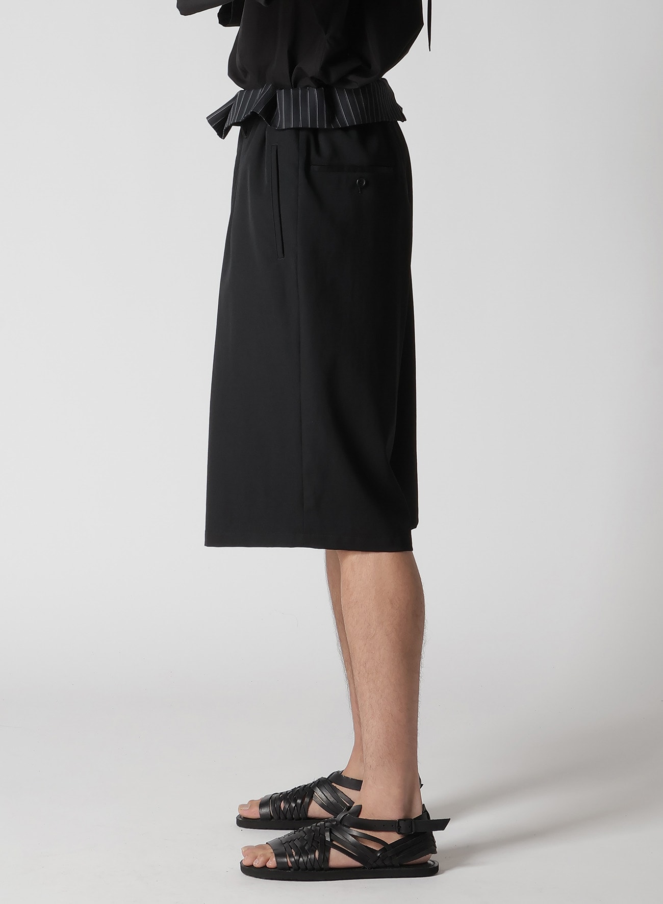 WOOL GABARDINE THAI PANTS