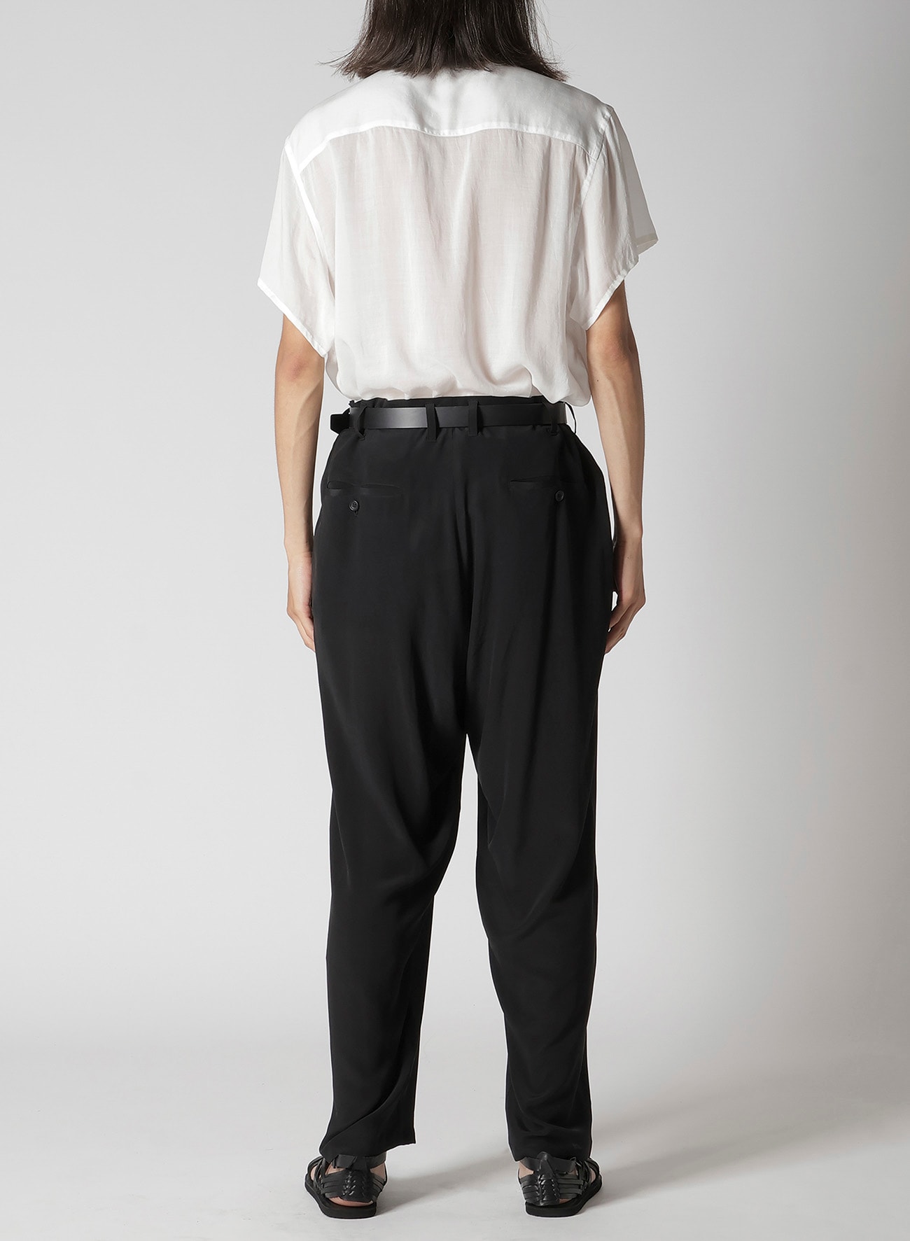 CREPE DE CHINE 1 TUCK PANTS
