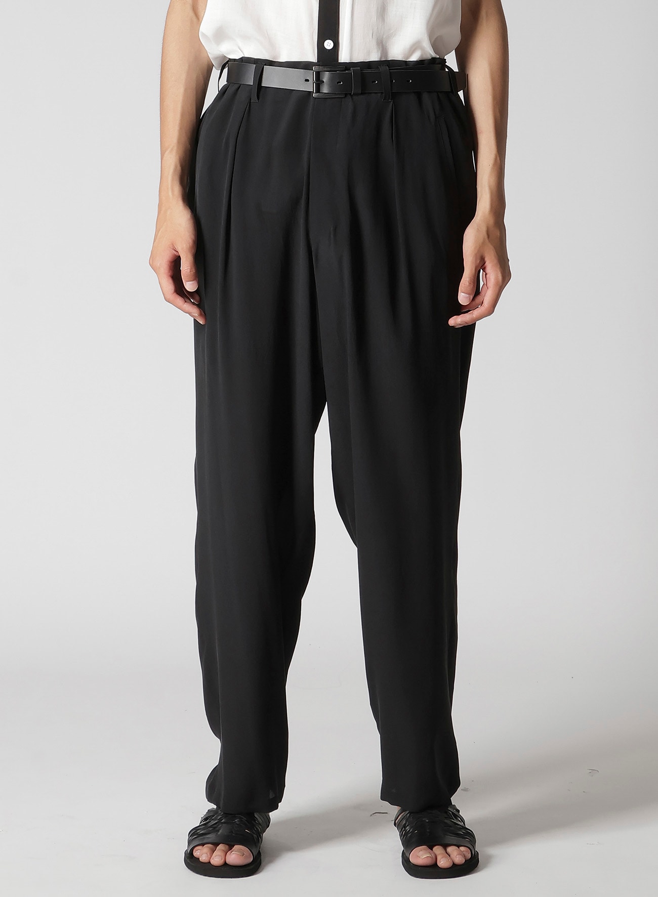 CREPE DE CHINE 1 TUCK PANTS