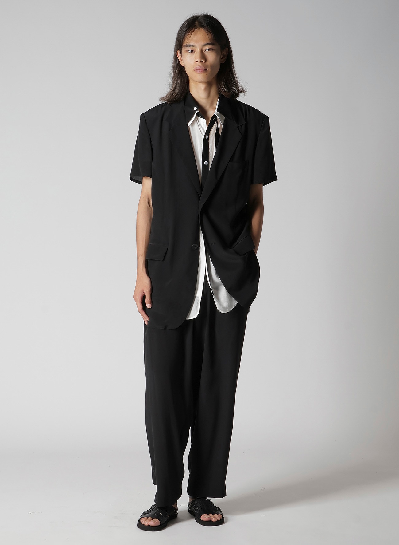 CREPE DE CHINE 1 TUCK PANTS