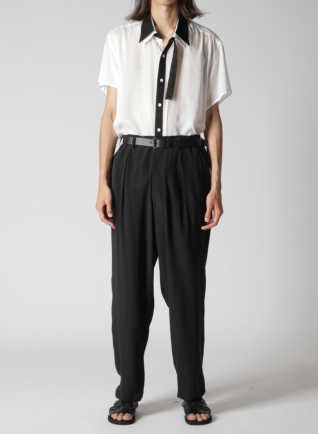 CREPE DE CHINE 1 TUCK PANTS