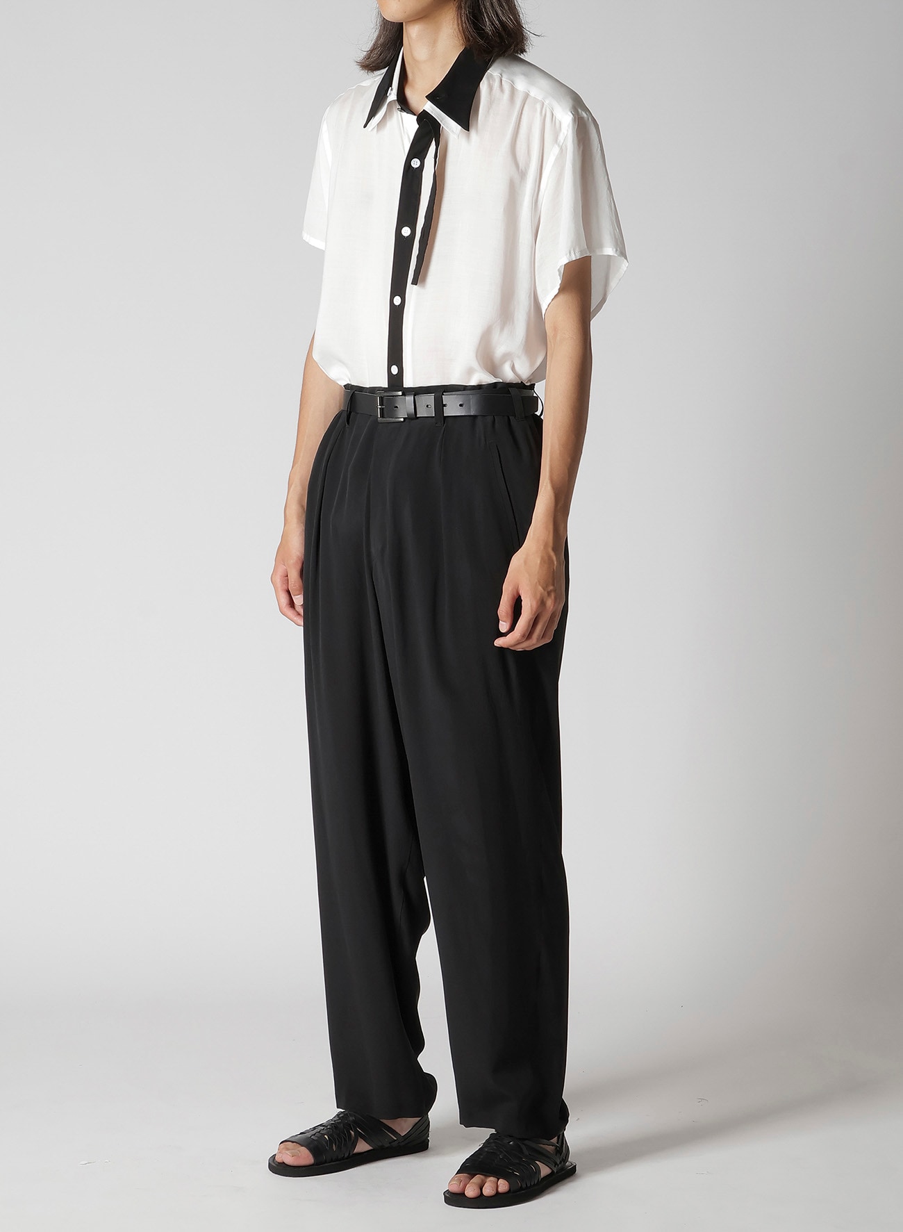 CREPE DE CHINE 1 TUCK PANTS