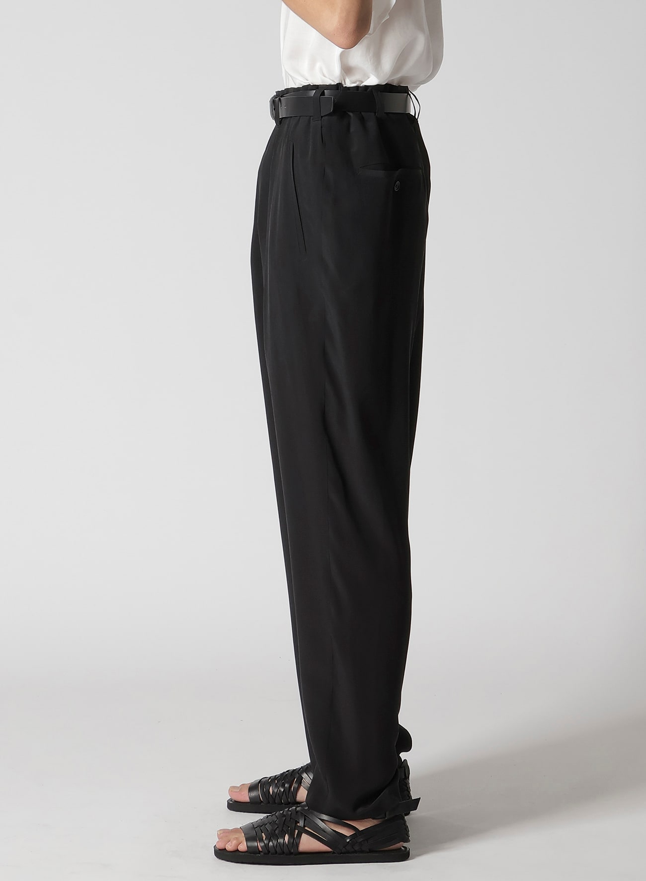 CREPE DE CHINE 1 TUCK PANTS