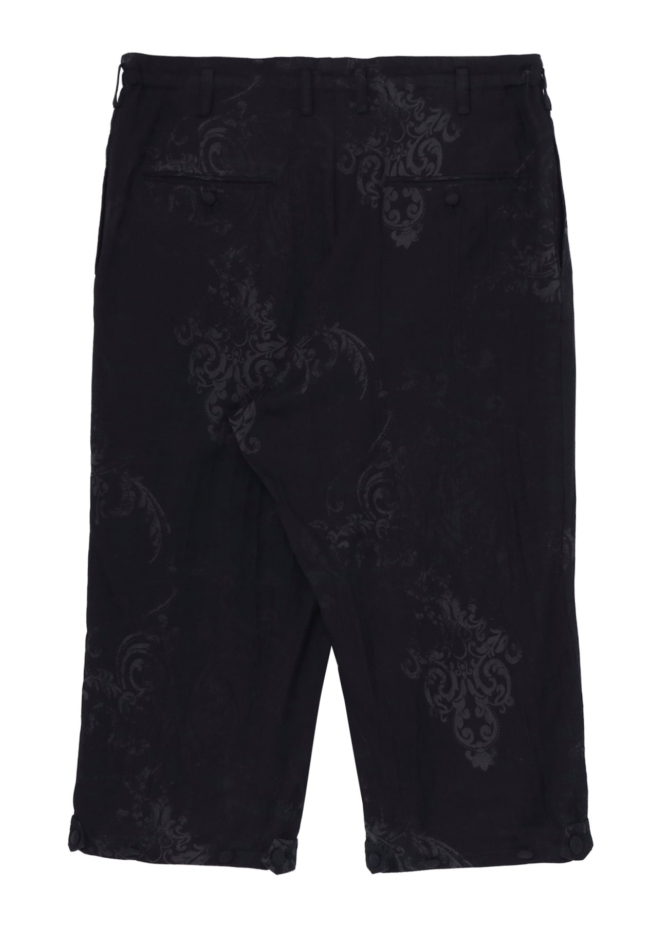JACQUARD PATTERN HEM TAB PANTS