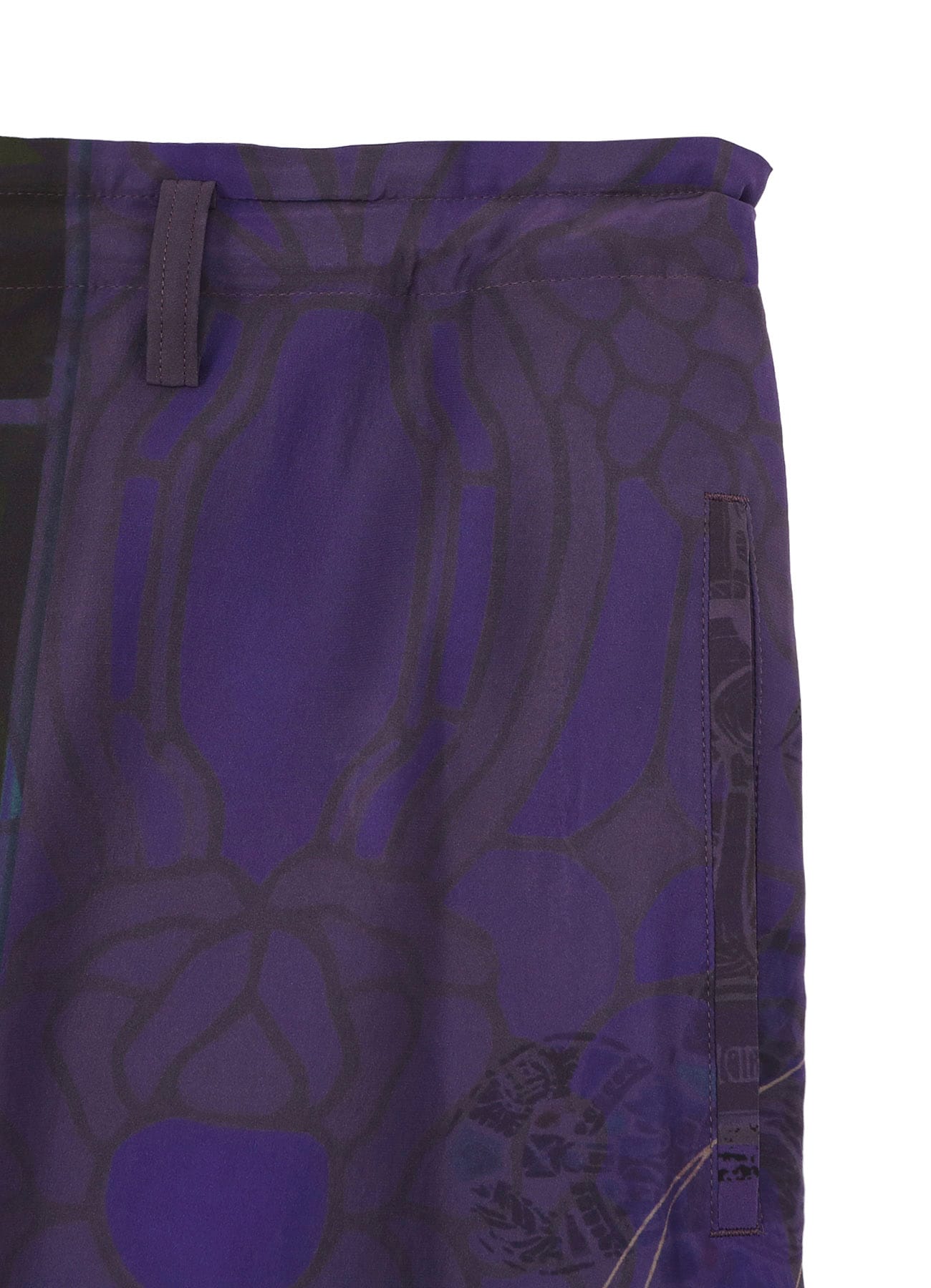 PURPLE STAINED GLASS PRINTED PANTS