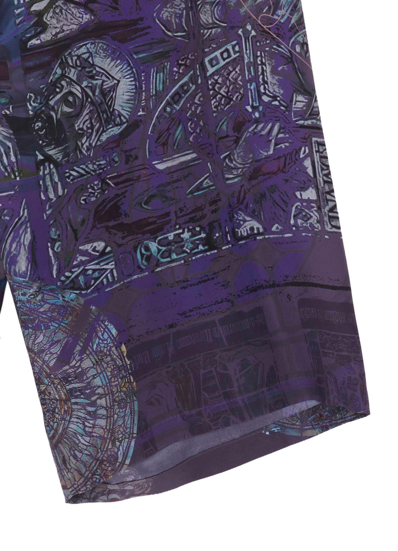PURPLE STAINED GLASS PRINTED PANTS