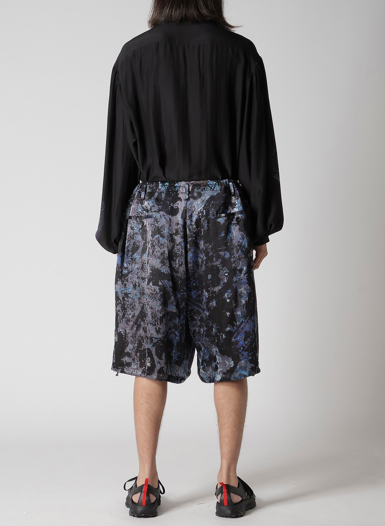 SEA MOTIF/LINING PRINTED SHORT PANTS