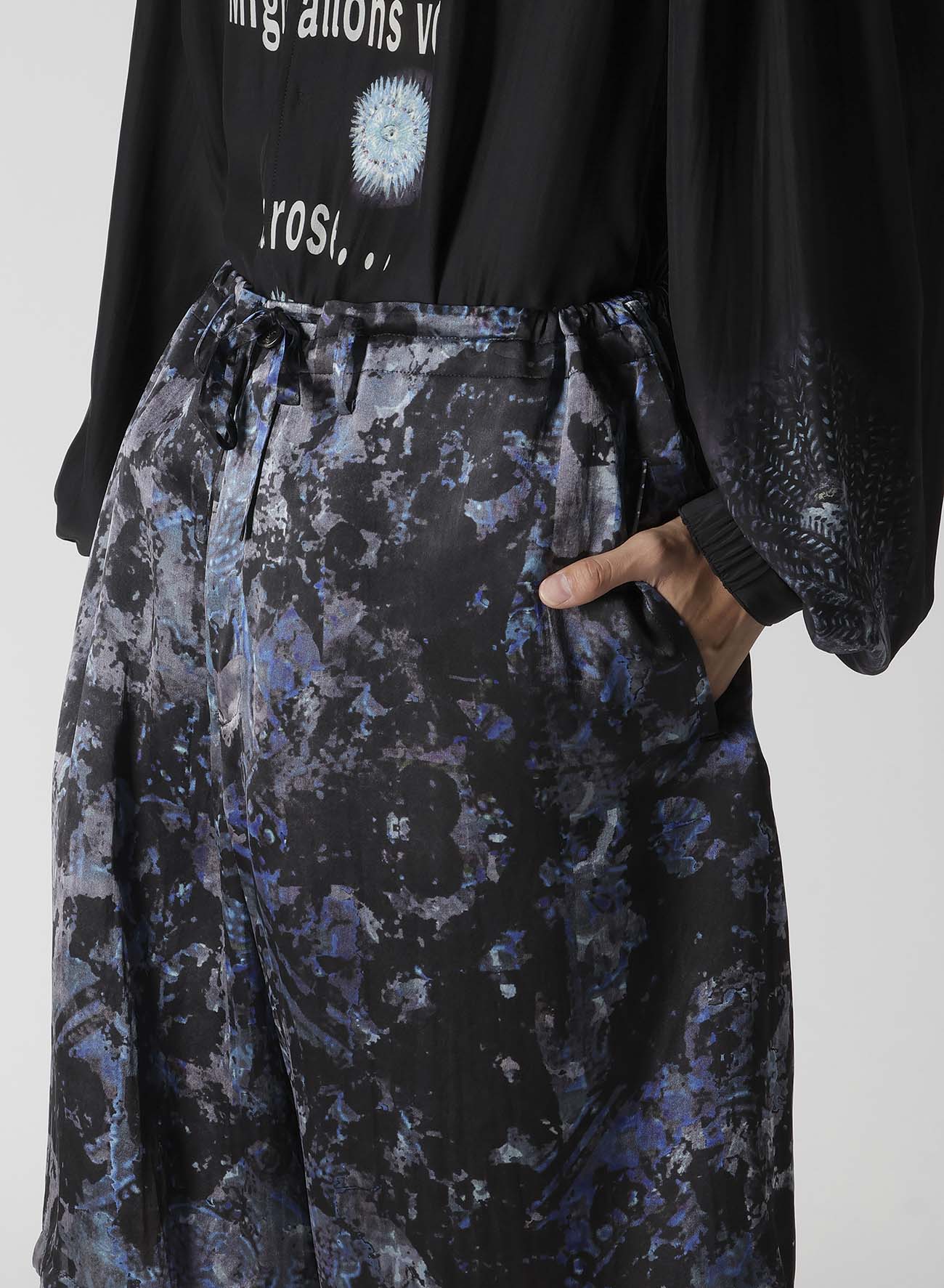 SEA MOTIF/LINING PRINTED SHORT PANTS