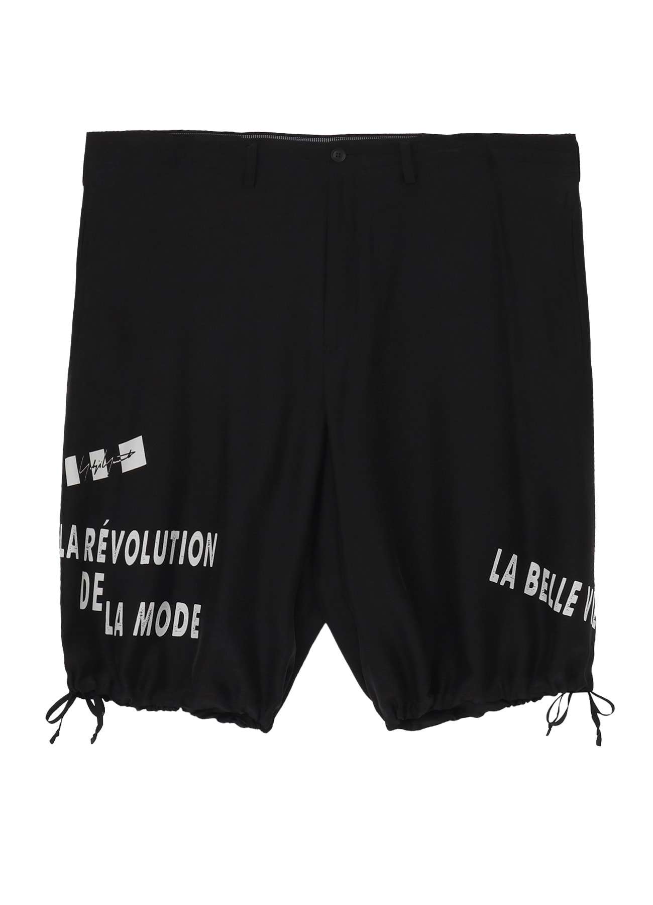 MESSAGE PRINTED WIDE SHORTS