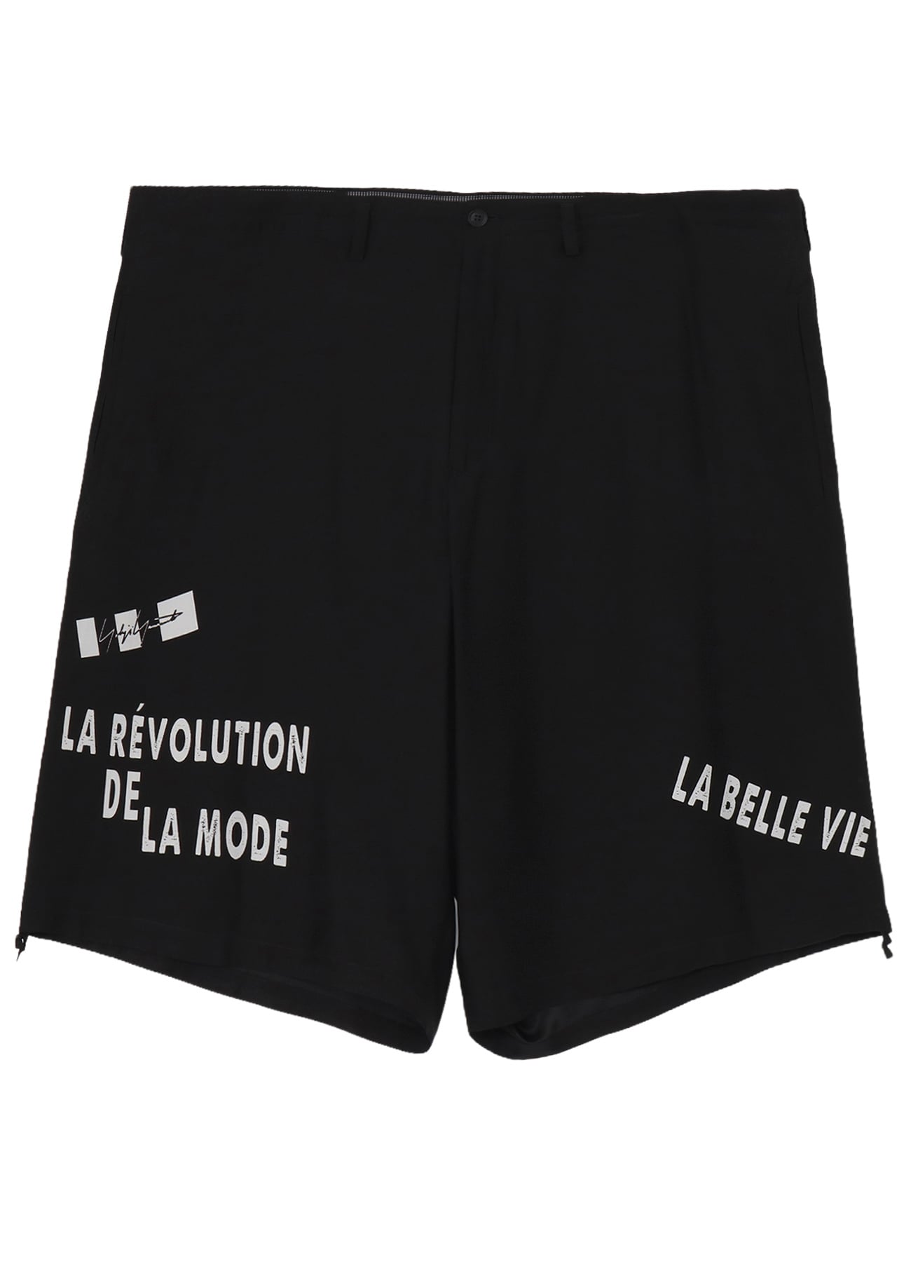MESSAGE PRINTED WIDE SHORTS