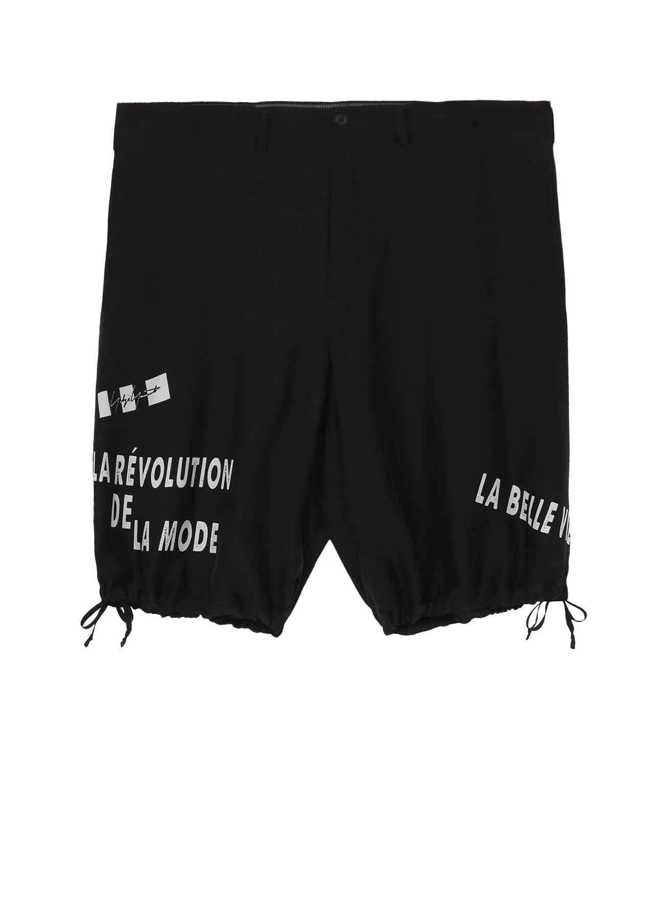 MESSAGE PRINTED WIDE SHORTS