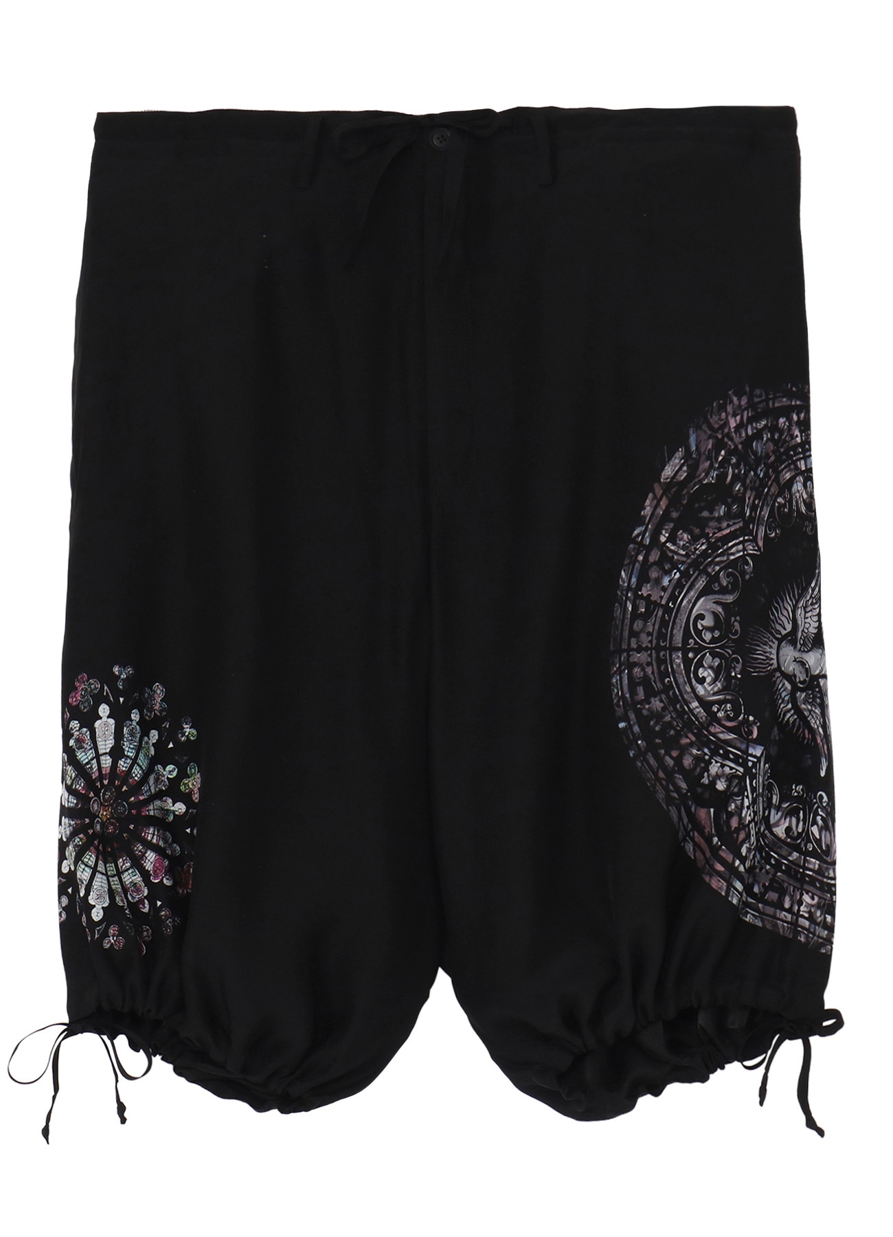 ASYMMETRIC PRINTED SHORTS