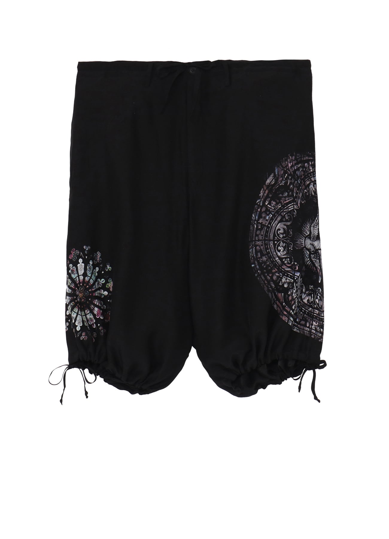 ASYMMETRIC PRINTED SHORTS