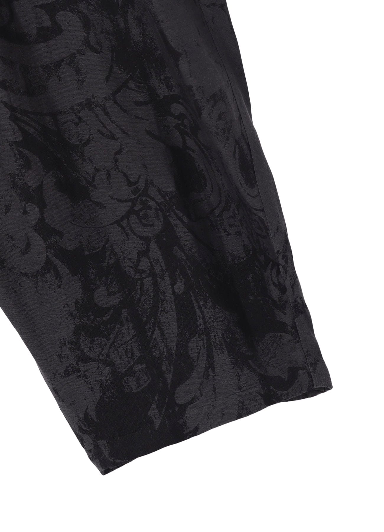 JACQUARD PATTERN DRAPE PANTS